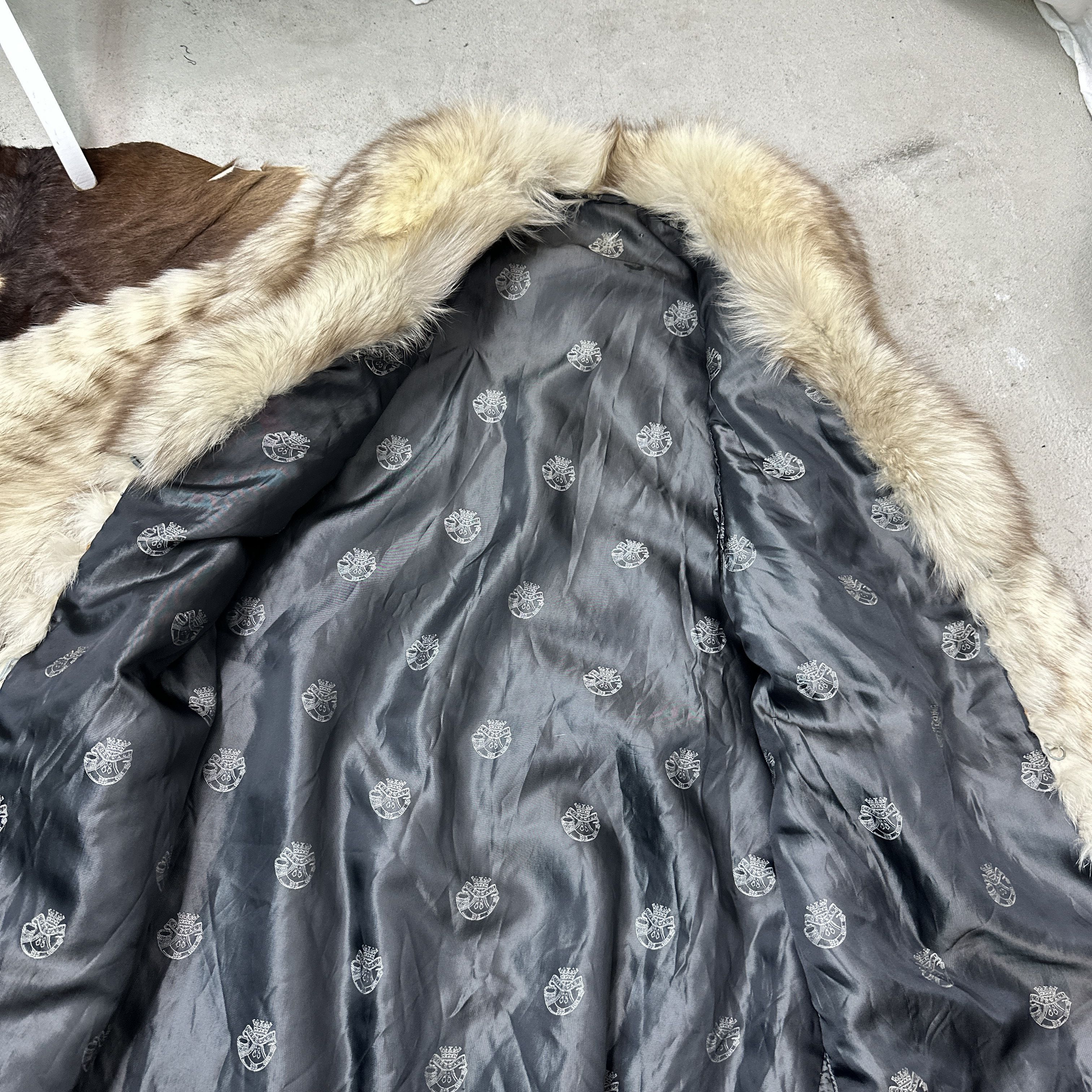 Vintage Vintage Old Money Real Silver Fox Fur Maxi Coat 80s Size L / US 10 / IT 46 - 10 Thumbnail