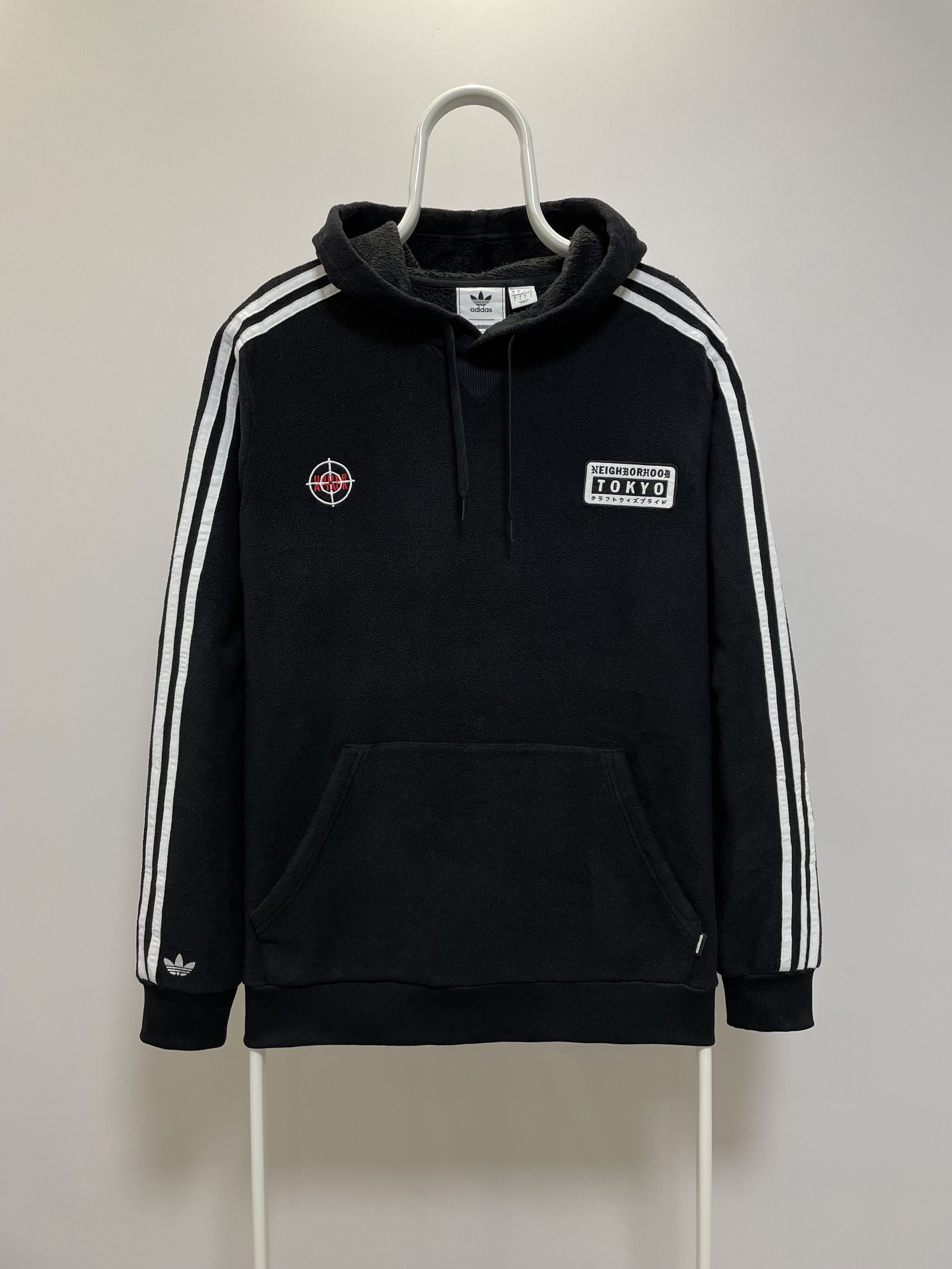 Adidas × Neighborhood Adidas Neighborhood NBHD Hoodie Fleece Tokyo Hoody Big Logo Size US L / EU 52-54 / 3 - 4 Thumbnail