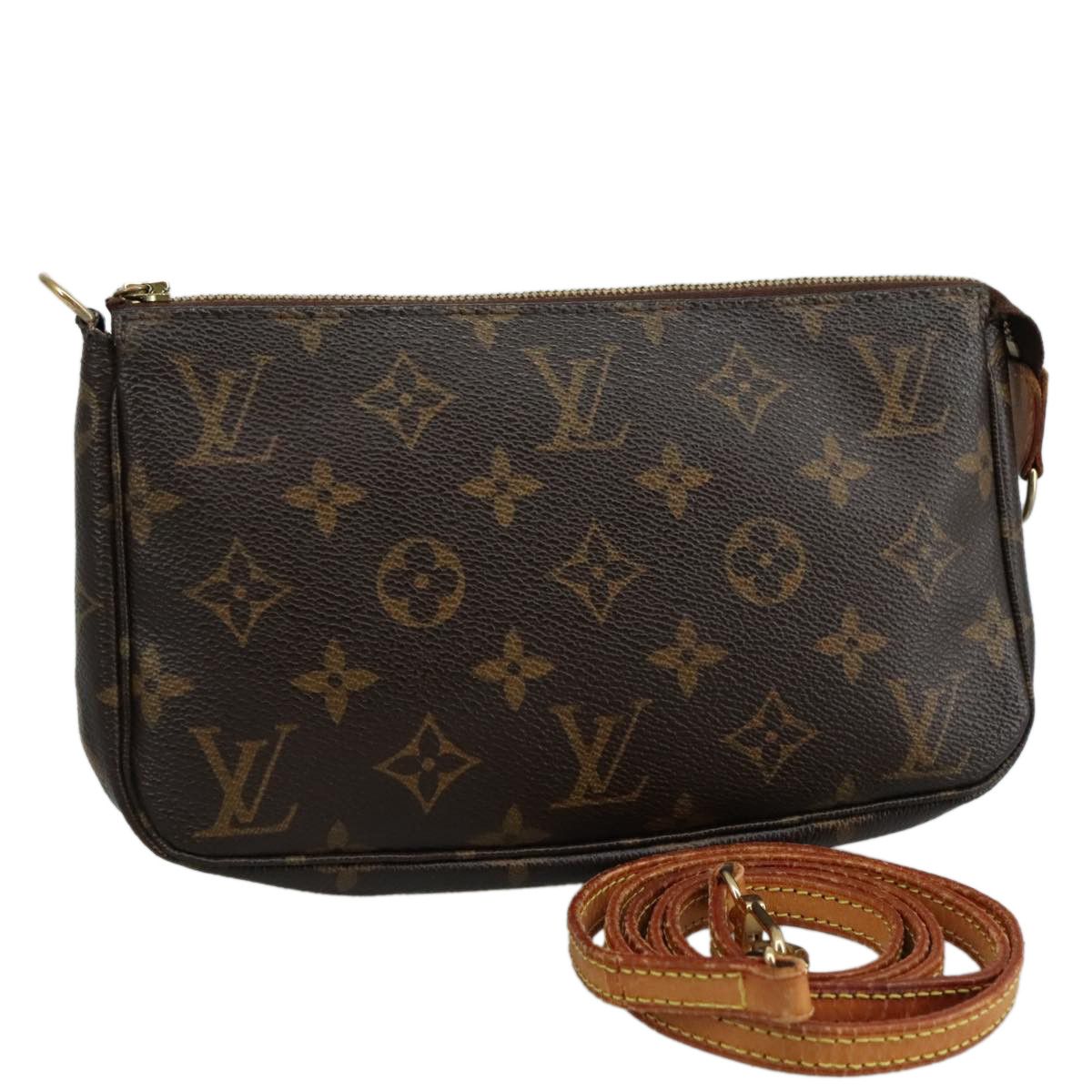 Louis Vuitton Pochette Accessoire Brown Canvas Clutch Bag (Pre-Owned) Size ONE SIZE - 1 Thumbnail