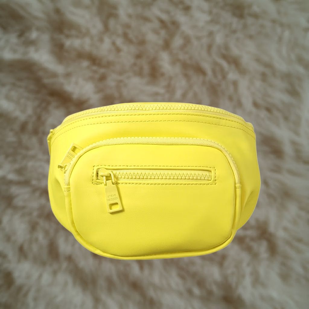 Steve Madden Steve Madden Blively Belt Bag Crossbody Fanny Pack Yellow New Size ONE SIZE - 1 Thumbnail