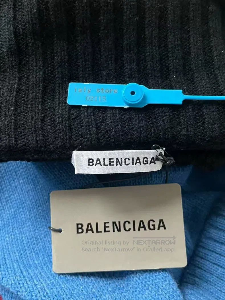 Balenciaga Balenciaga Patchwork high-neck wool sweater knit Size XS / US 0-2 / IT 36-38 - 5 Thumbnail