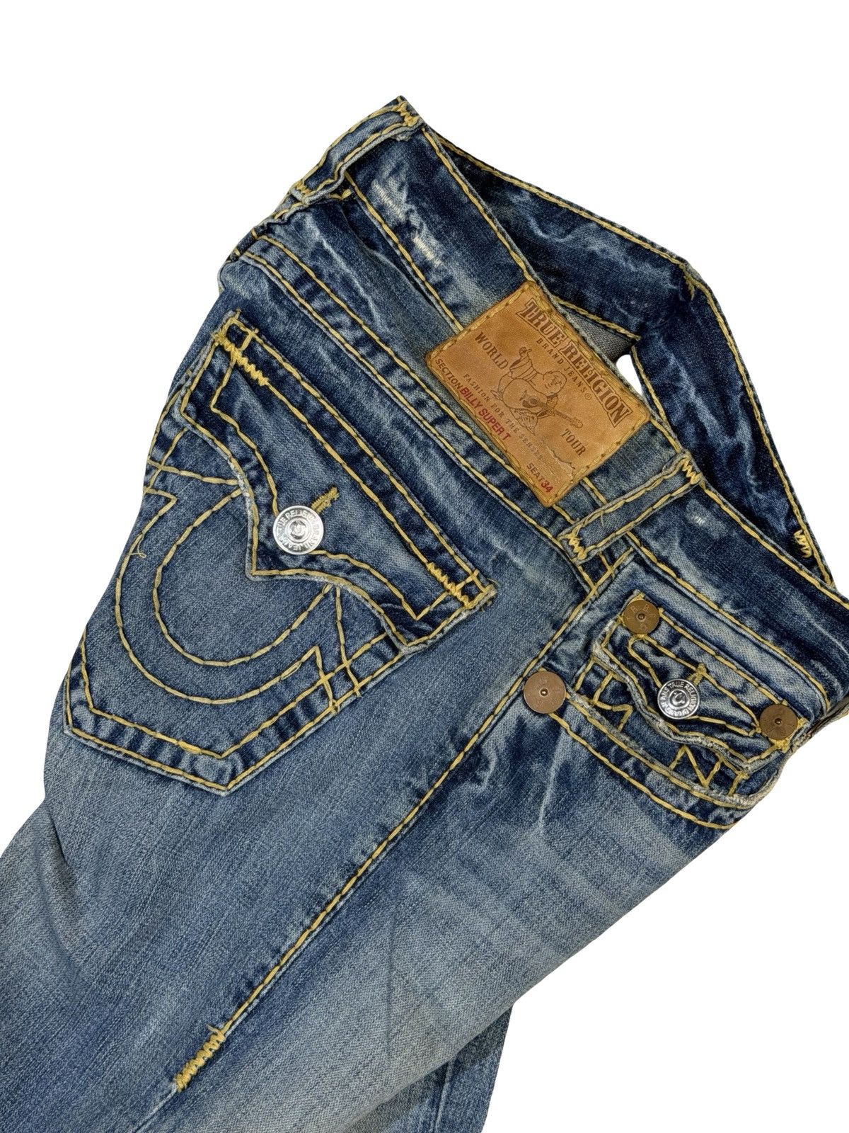True Religion True religion Billy Super T yellow thread Size US 30 / EU 46 - 7 Thumbnail