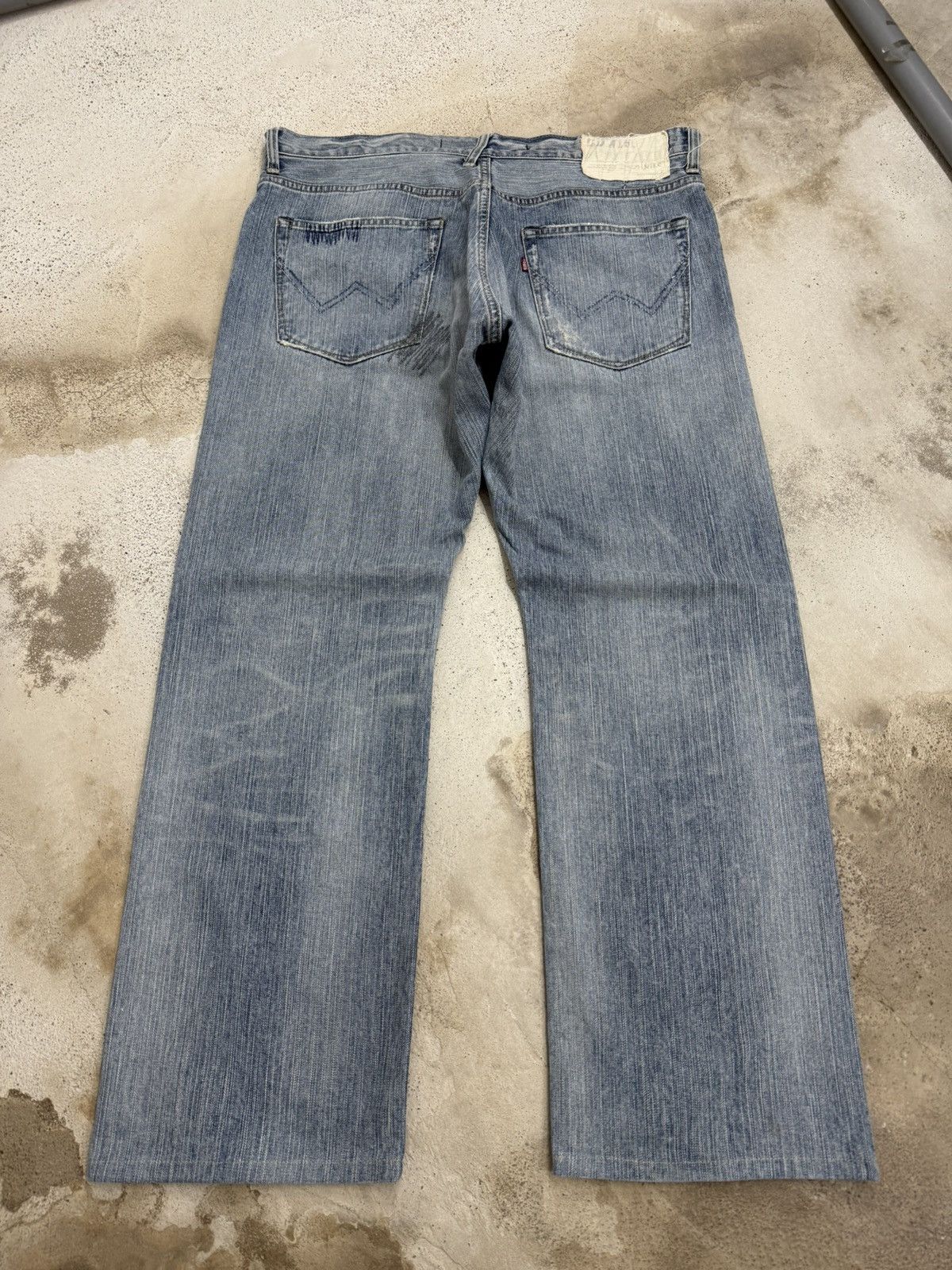 Edwin Edwin XVS Vintage Sashiko Japanese Distressed Denim Pants Size US 36 / EU 52 - 2 Thumbnail