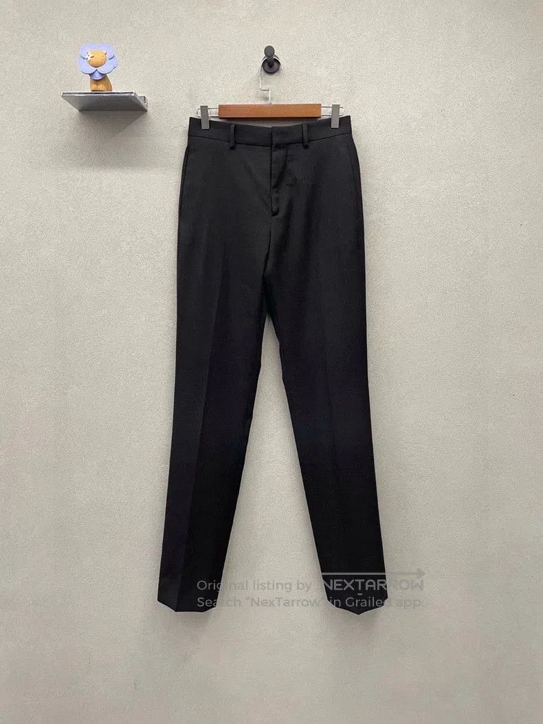 Louis Vuitton LV Black Wool Straight Suit Pants. Size US 30 / EU 46 - 1 Thumbnail