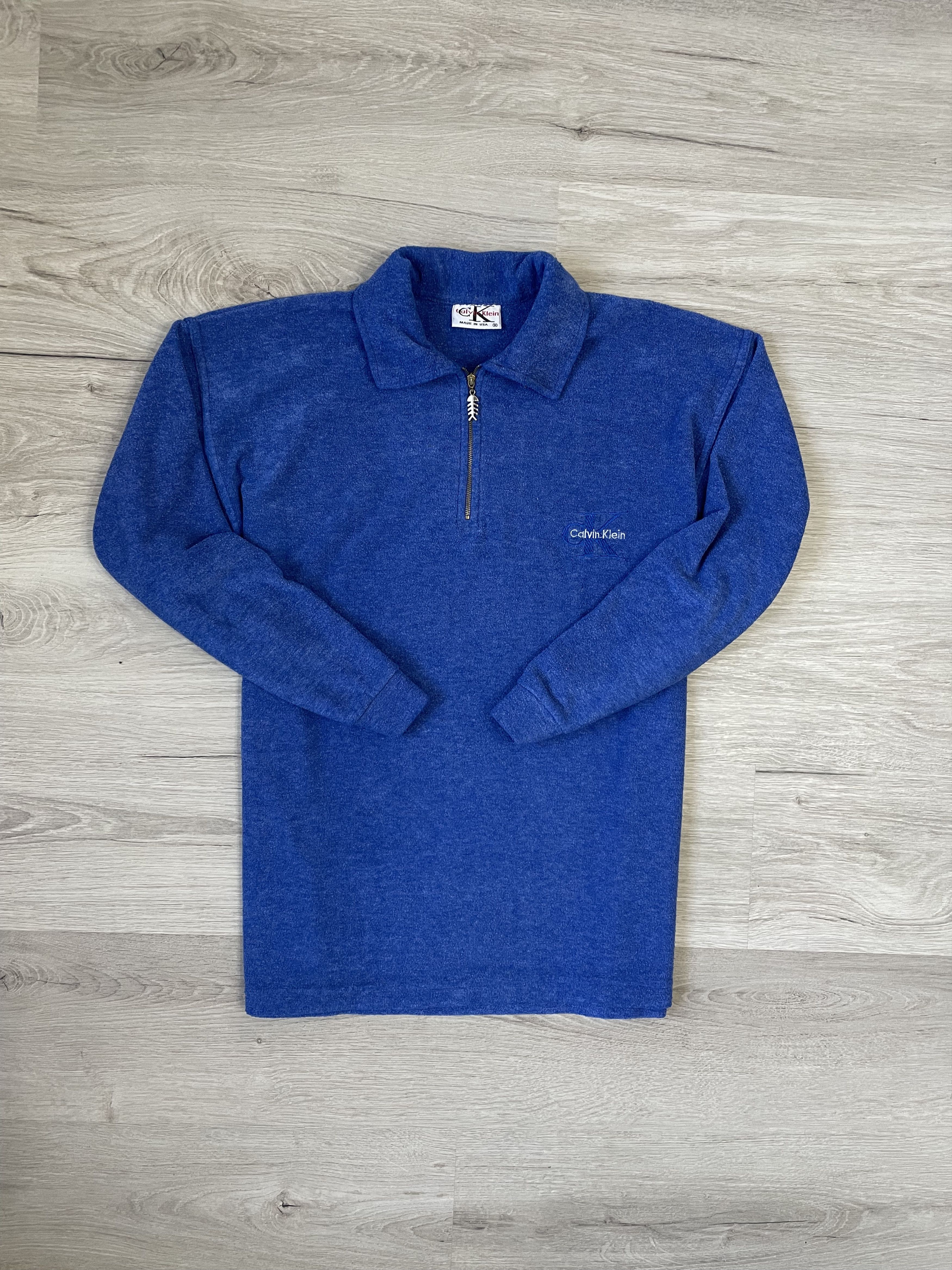 Calvin Klein × Vintage MENS VINTAGE FLECCE CASUAL RARE CALVIN CLEIN Size US M / EU 48-50 / 2 - 2 Thumbnail