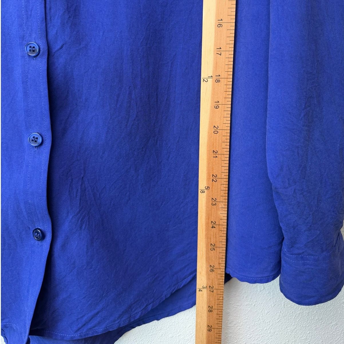 Other New Nexx York 100% Silk Periwinkle Button Front Blouse L Size L / US 10 / IT 46 - 10 Thumbnail