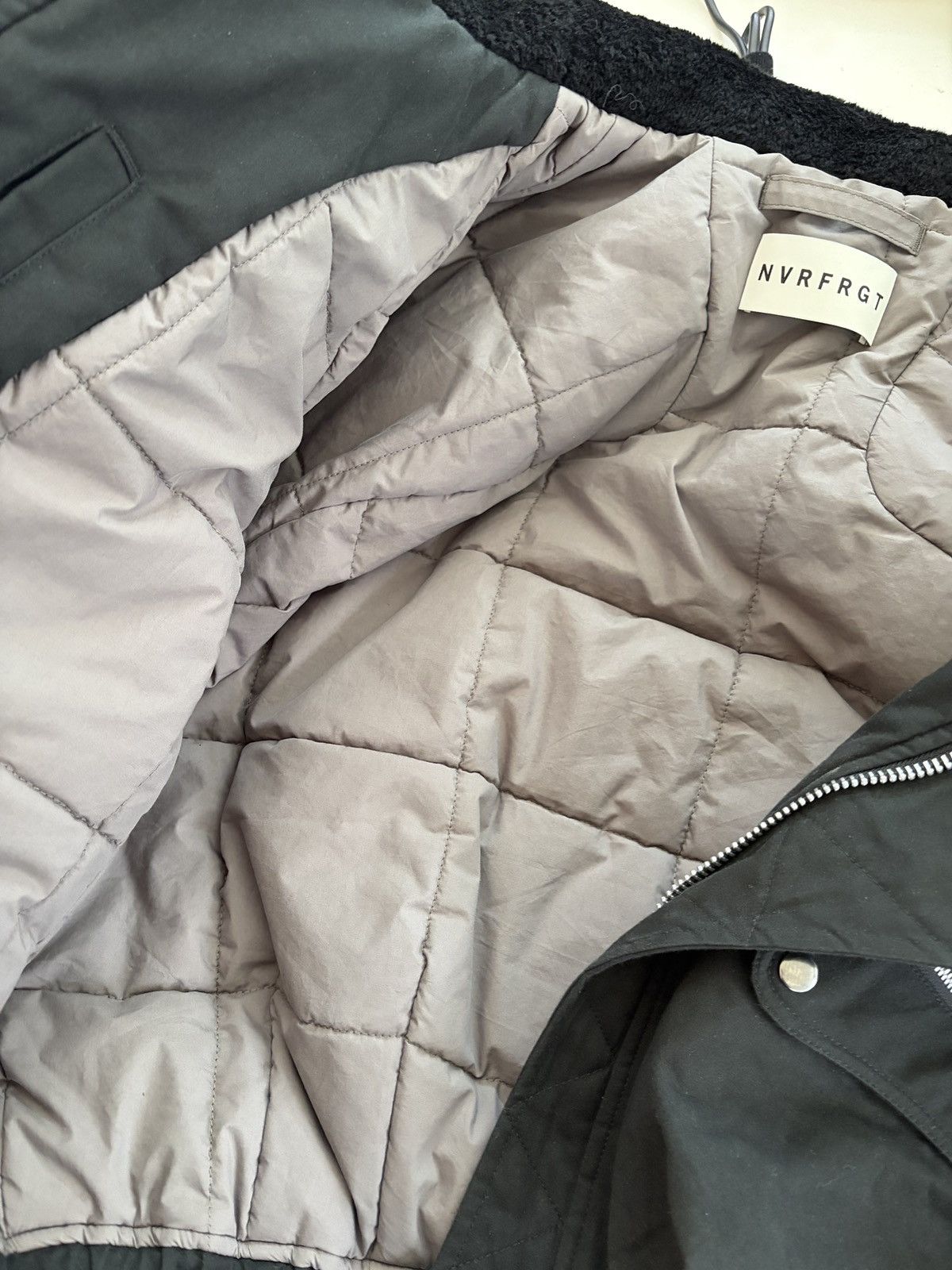 Japanese Brand NVRFRGT padded hooded bomber jacket black Size US L / EU 52-54 / 3 - 5 Thumbnail