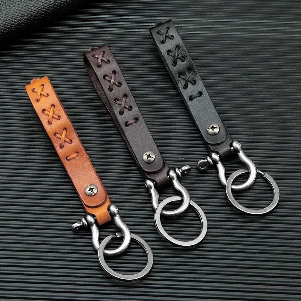 Other Cowhide Wrist Key Leather Shackle Keychain Keyring Holder Size ONE SIZE - 1 Thumbnail