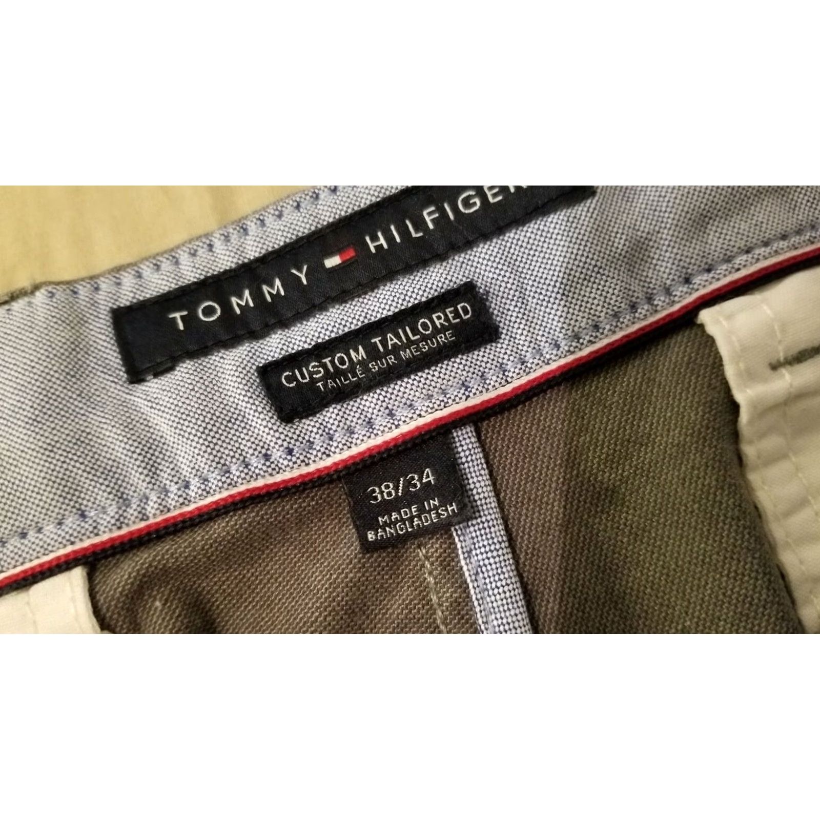 Tommy Hilfiger Tommy Hilfiger Pants Chino 38x34 Gray Cotton Slacks Trouser Mens Regular Inseam 34 Size US 38 / EU 54 - 6 Thumbnail