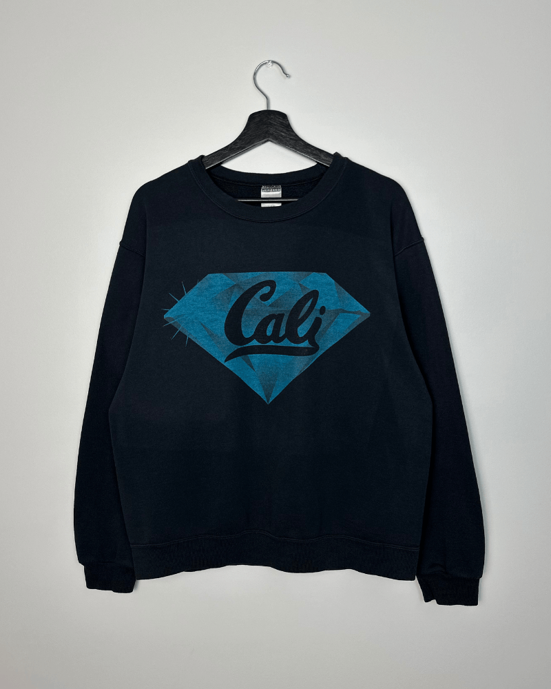 California Republic × Diamond Supply Co. × Jerzees Vintage Jerzees Diamond Cali Crewneck Sweatshirt - Large Size US L / EU 52-54 / 3 - 3 Thumbnail