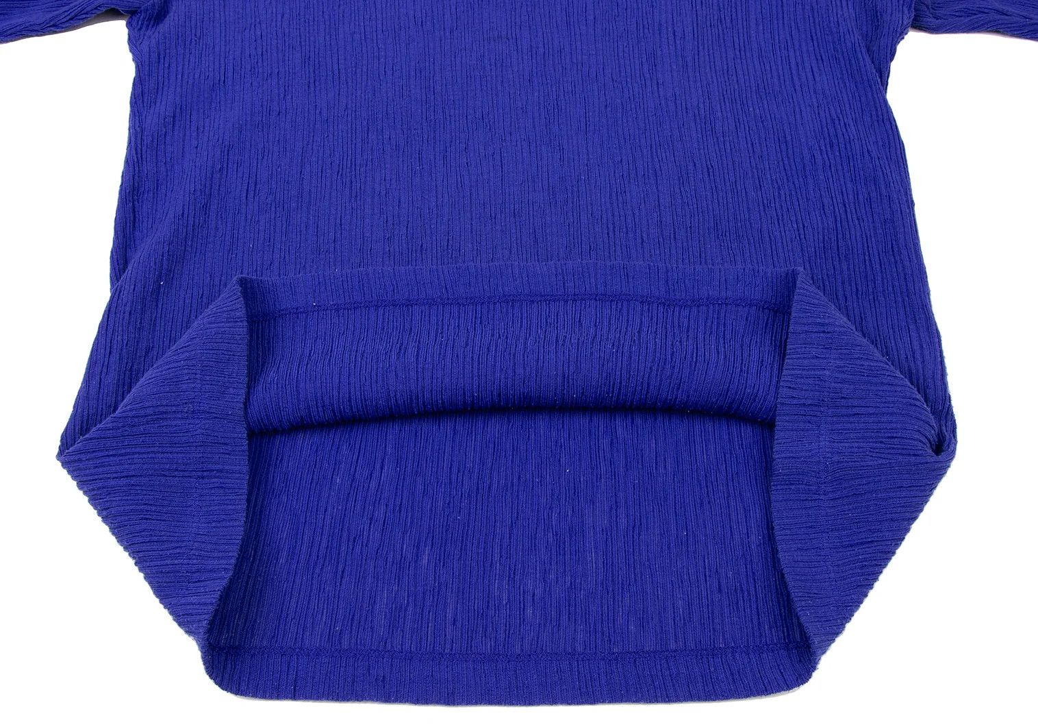 Issey Miyake Poly Cotton Short Sleeve Knit Top in Blue 4 Size US XL / EU 56 / 4 - 7 Thumbnail