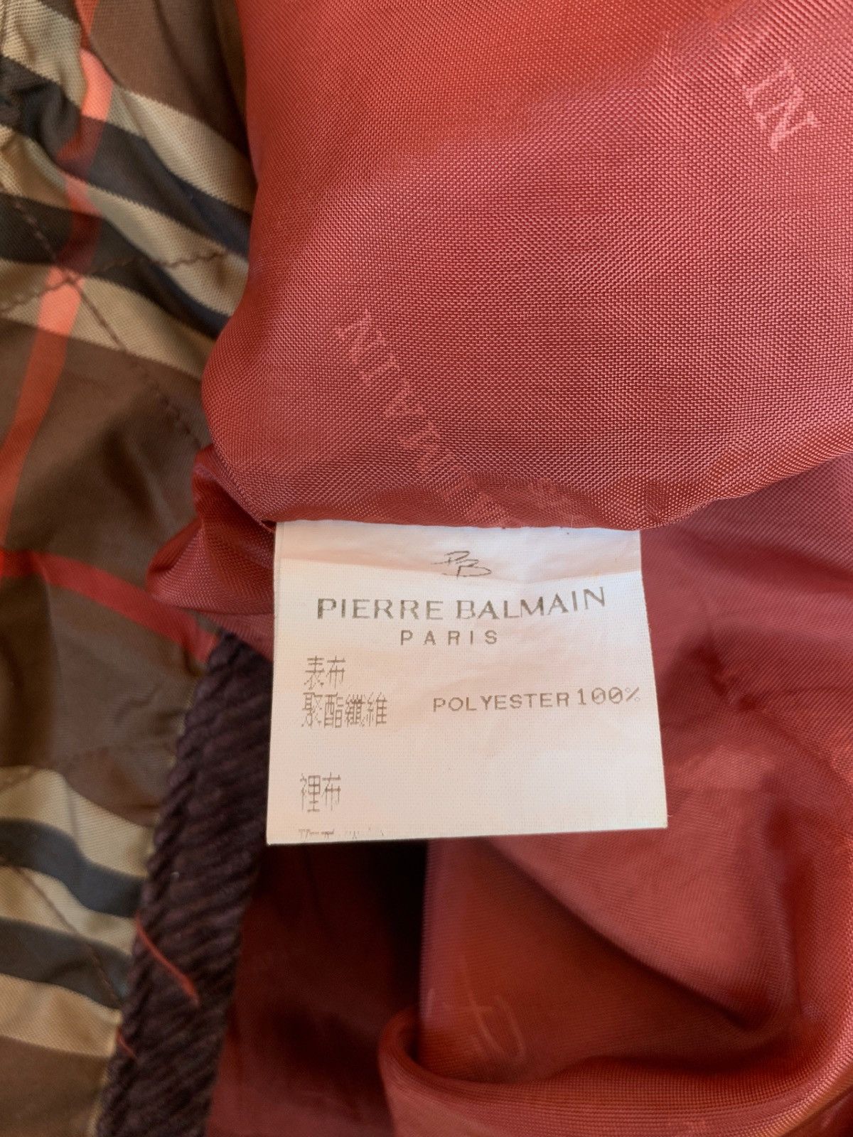 Balmain × Pierre Balmain Pierre balmain paris tartan jacket Size US L / EU 52-54 / 3 - 9 Thumbnail