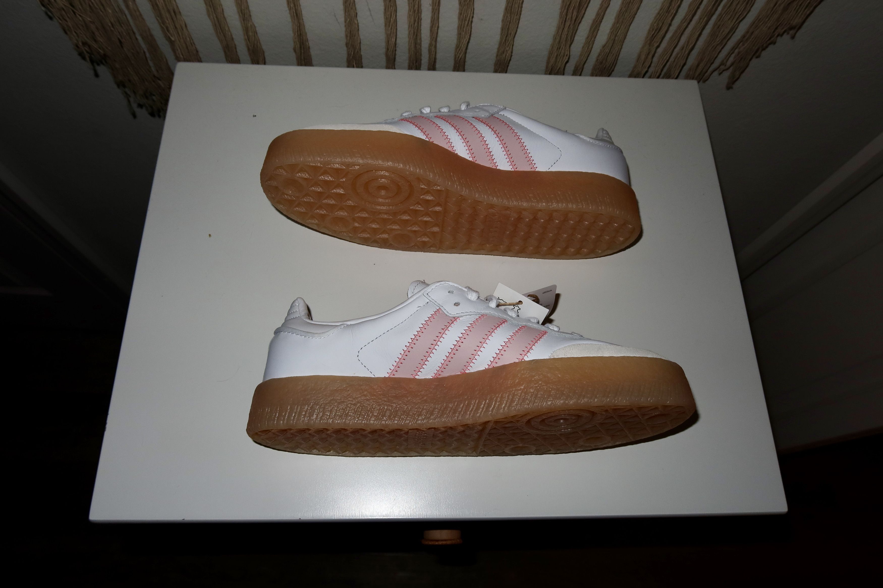 Adidas Adidas Sambae Cloud White / Sandy Pink / Semi Flash Red Size US 9 / IT 39 - 5 Thumbnail