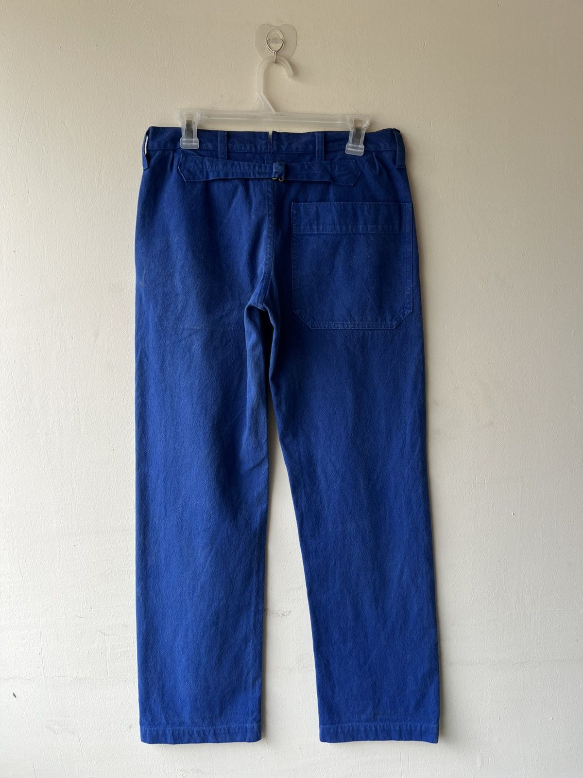 Schlussel Dejeuner Japan French Indigo Work Pant Trouser Cinch Back Size US 30 / EU 46 - 3 Thumbnail