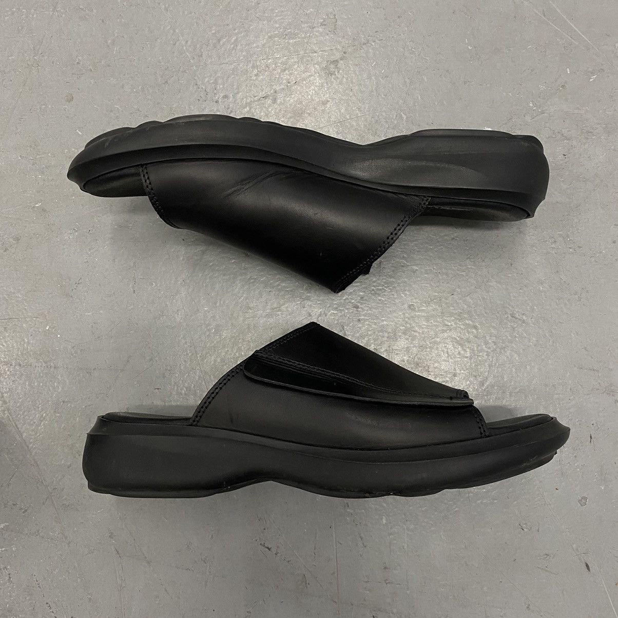 Japanese Brand × Kapital × Vintage Vtg 90s US Roads Chunky Leather Slip Ons ARCHIVAL RARE Size US 10 / EU 43 - 3 Thumbnail