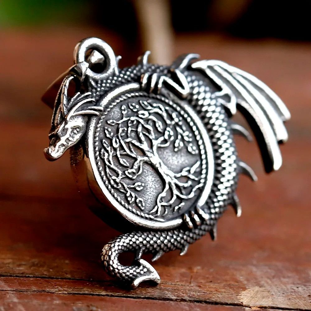 Other Tree of Life and Dragon Pendant Accessories Necklace Gifts Size ONE SIZE - 6 Thumbnail