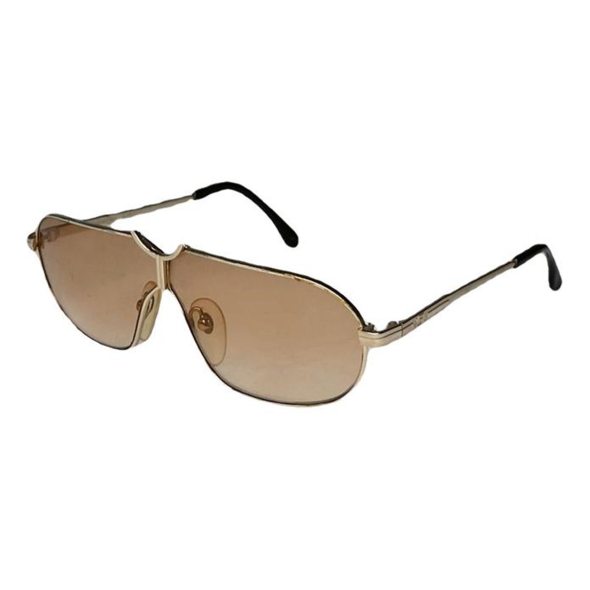 Yves Saint Laurent Brown Metal Sunglasses Size ONE SIZE - 1 Thumbnail