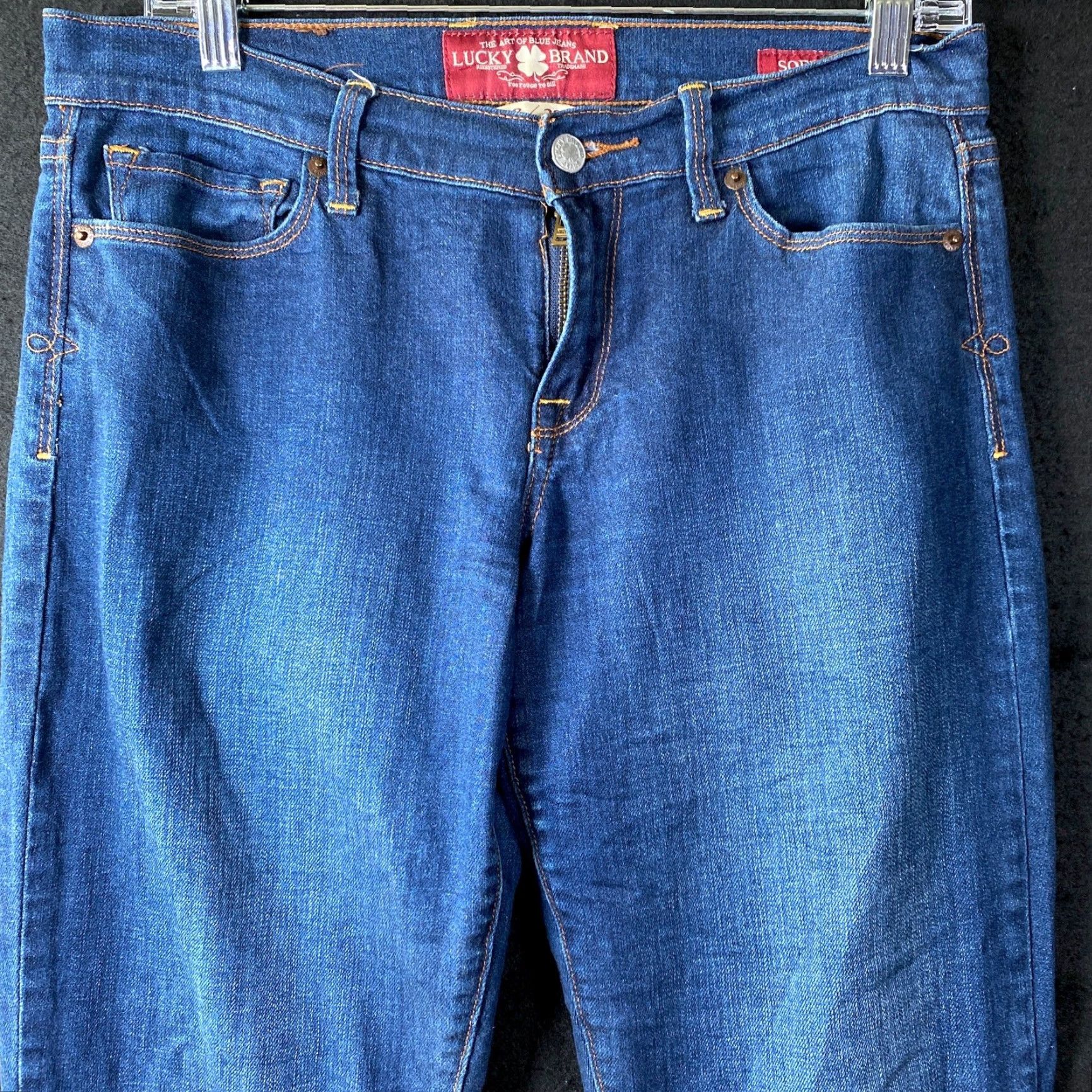 Lucky Brand Lucky Brand Jeans Blue Mid Rise Sofia Boot Stretch 8 Womens 8 Regular 30.5 Inseam Denim 5-Pocket Solid | Bootcut Size 24" / US 00 / IT 34 - 2 Thumbnail