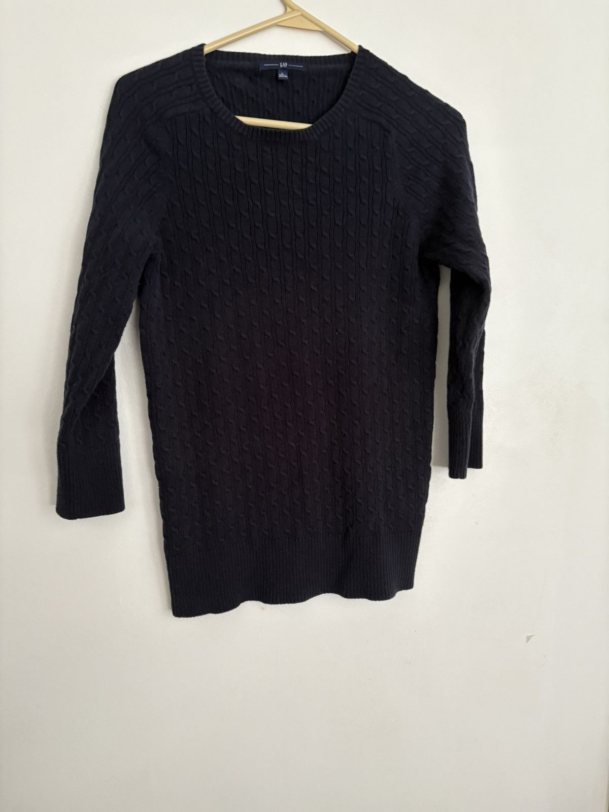 Other Gap Navy Blue Cable Sweater Cotton/spandex Blend Large Size L / US 10 / IT 46 - 1 Thumbnail