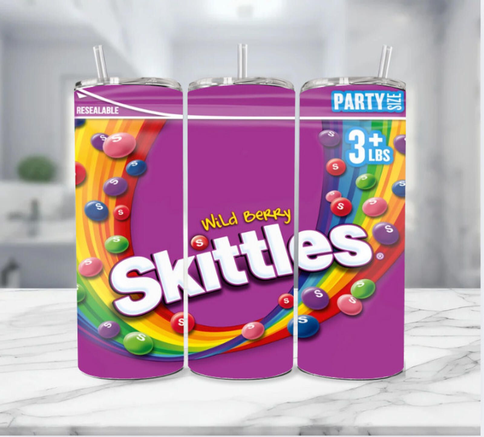 Other Skittles Wild Berry Candy Stainless Steel Tumbler - 20 Oz Size ONE SIZE - 1 Thumbnail