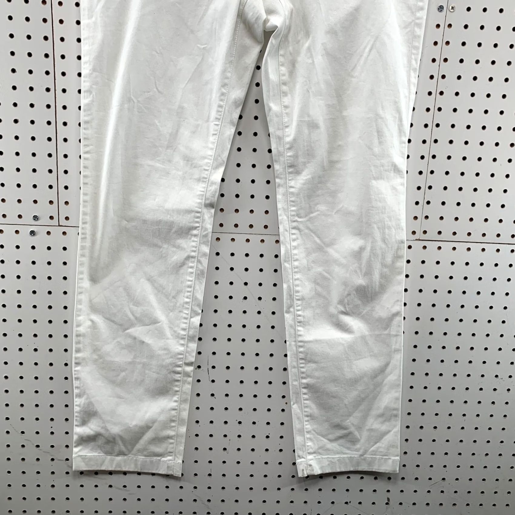 Vintage 14th & Union Chino Pants Mens 36X34 White Slim Fit Stretch NWT Work Preppy Casual Pants Size US 36 / EU 52 - 4 Thumbnail