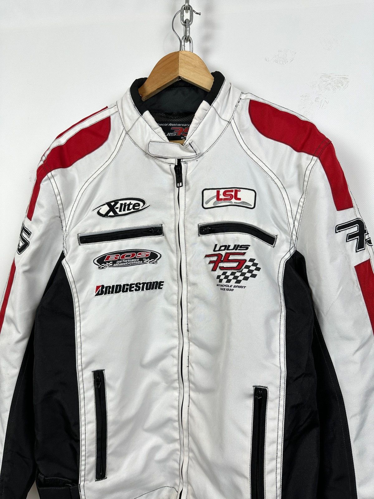 Vintage Vintage Bridgestone Louis 75 Motorcycle Racing Jacket Size US L / EU 52-54 / 3 - 9 Thumbnail