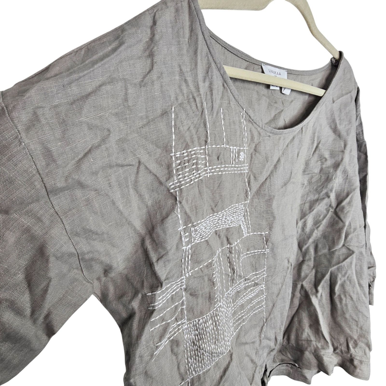 Luar Luukaa Air Womens Linen Tunic Size 4 Lagenlook MInimalist Size S / US 4 / IT 40 - 5 Thumbnail