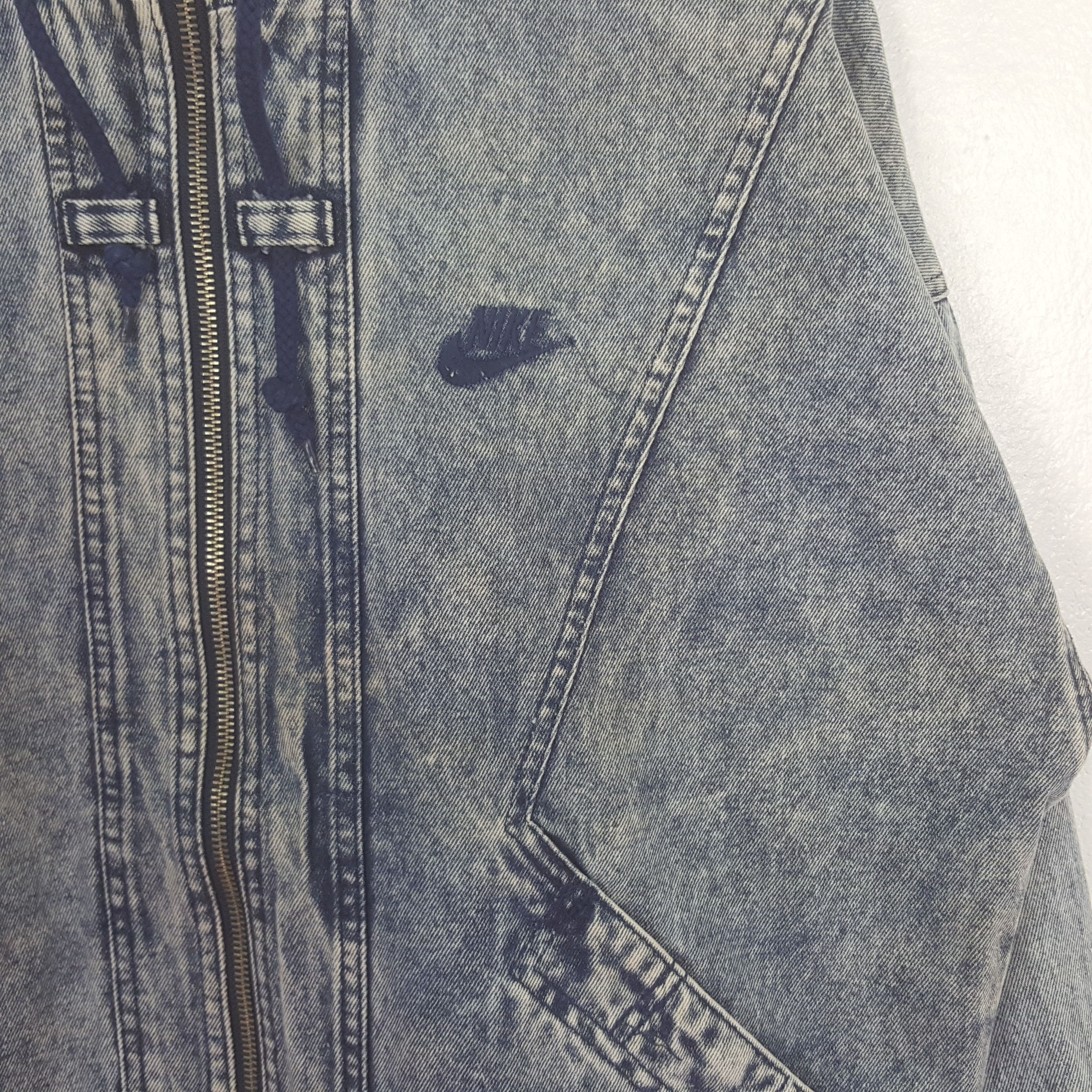 Nike Vintage Nike Challenge Court Denim Jacket C313N17 Size US L / EU 52-54 / 3 - 2 Thumbnail