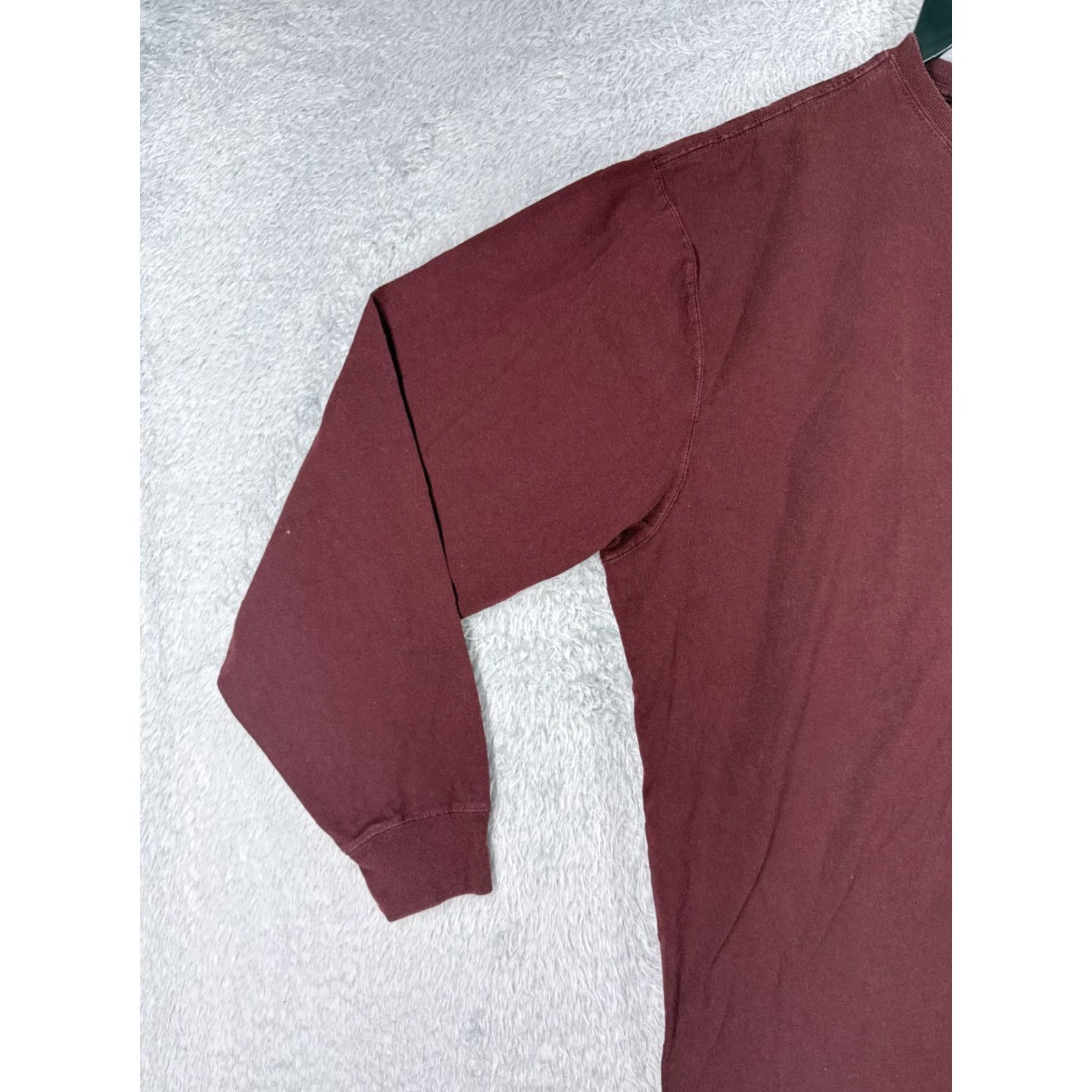Carhartt VINTAGE Carhartt Shirt Men Extra Large Red Long Sleeve Crew Neck Cotton Workwear Size US XL / EU 56 / 4 - 3 Thumbnail
