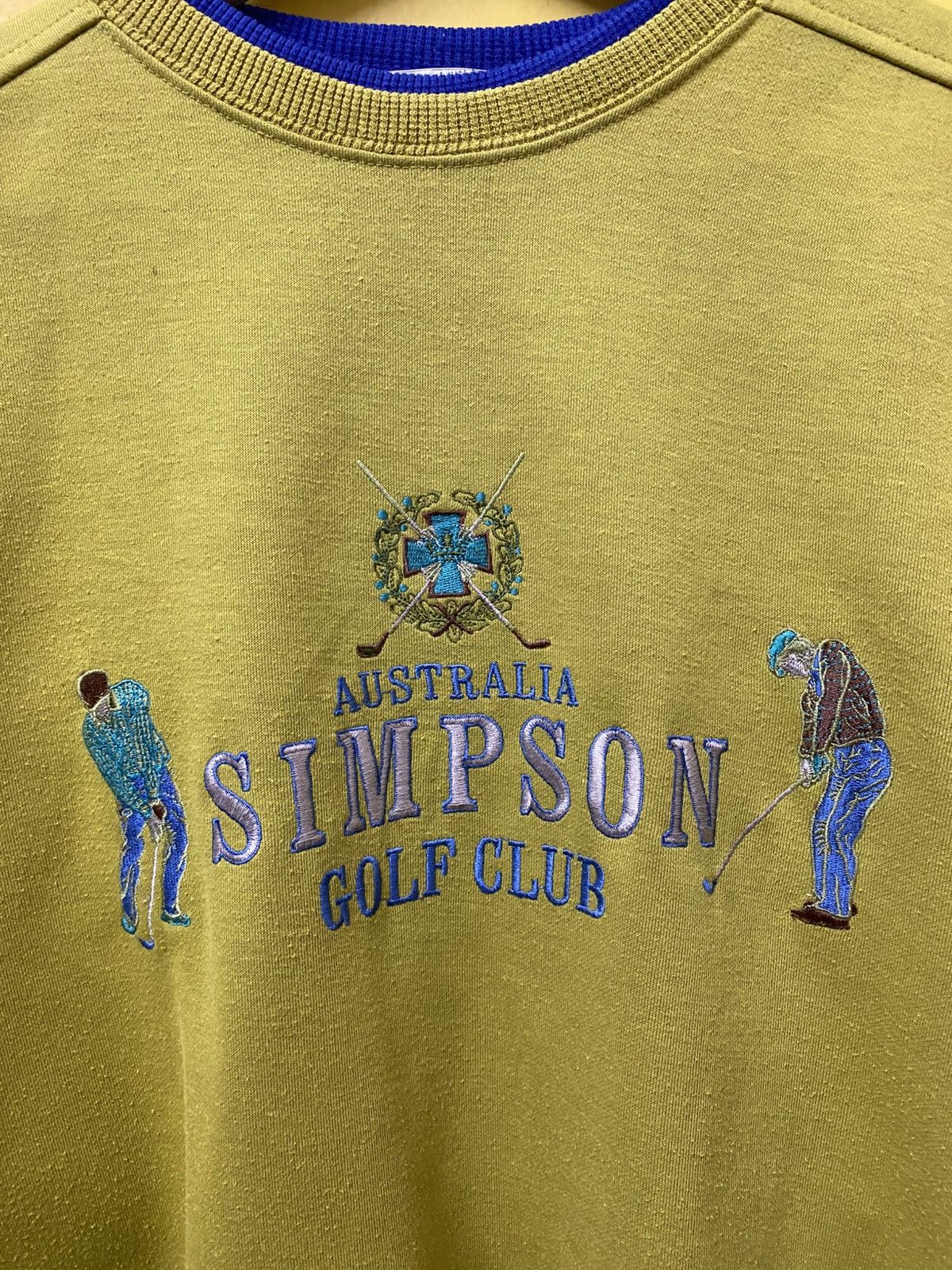 Vintage Simpson Golf Club Sweatshirt Crewneck Size US M / EU 48-50 / 2 - 3 Thumbnail