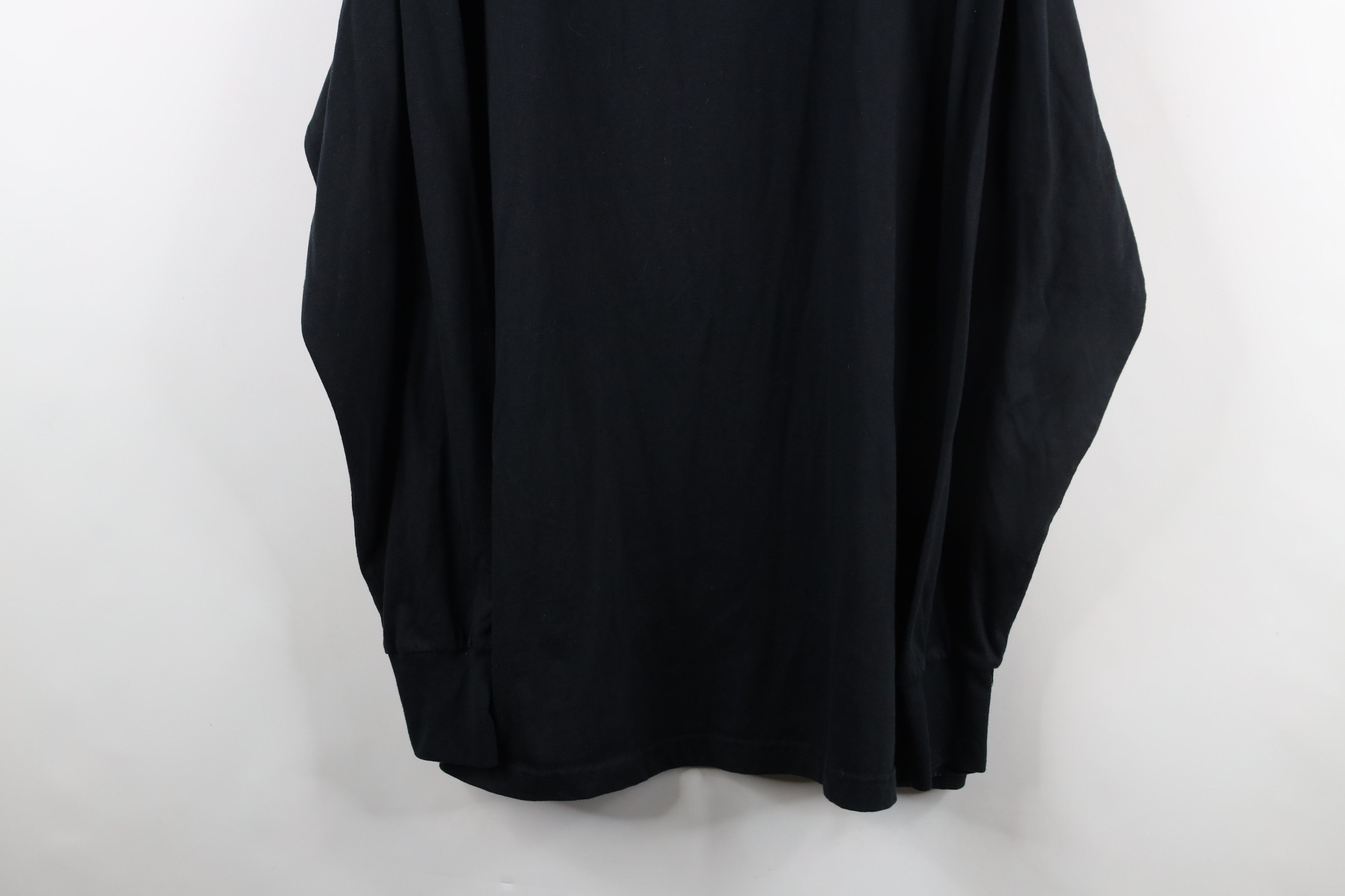 Vintage Vintage 90s Streetwear Mock Neck Long Sleeve T-Shirt Black Size US L / EU 52-54 / 3 - 3 Thumbnail
