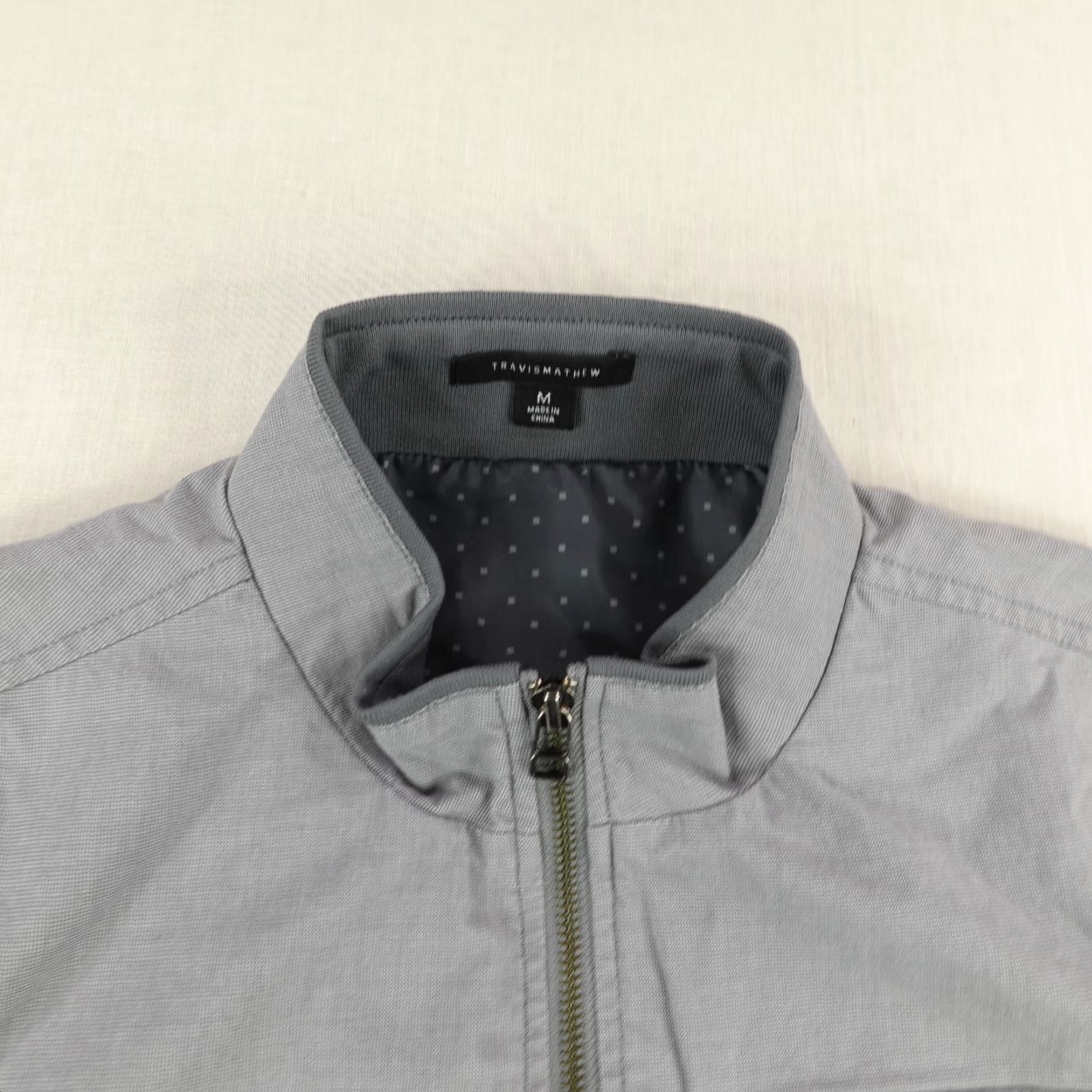 TravisMathew Travis Mathew Performance Golf Jacket Mens Medium Gray Full Zip Windbreaker Size US M / EU 48-50 / 2 - 2 Thumbnail