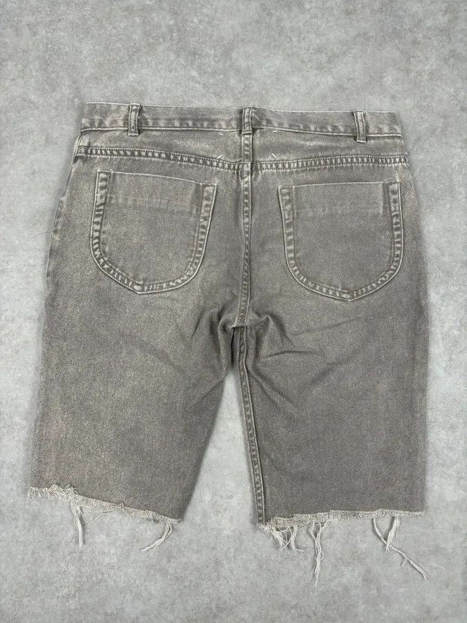 Maison Margiela SS2012 Maison Margiela Beige Denim Signature Distressed Shorts Size 26" / US 2 / IT 38 - 1 Thumbnail