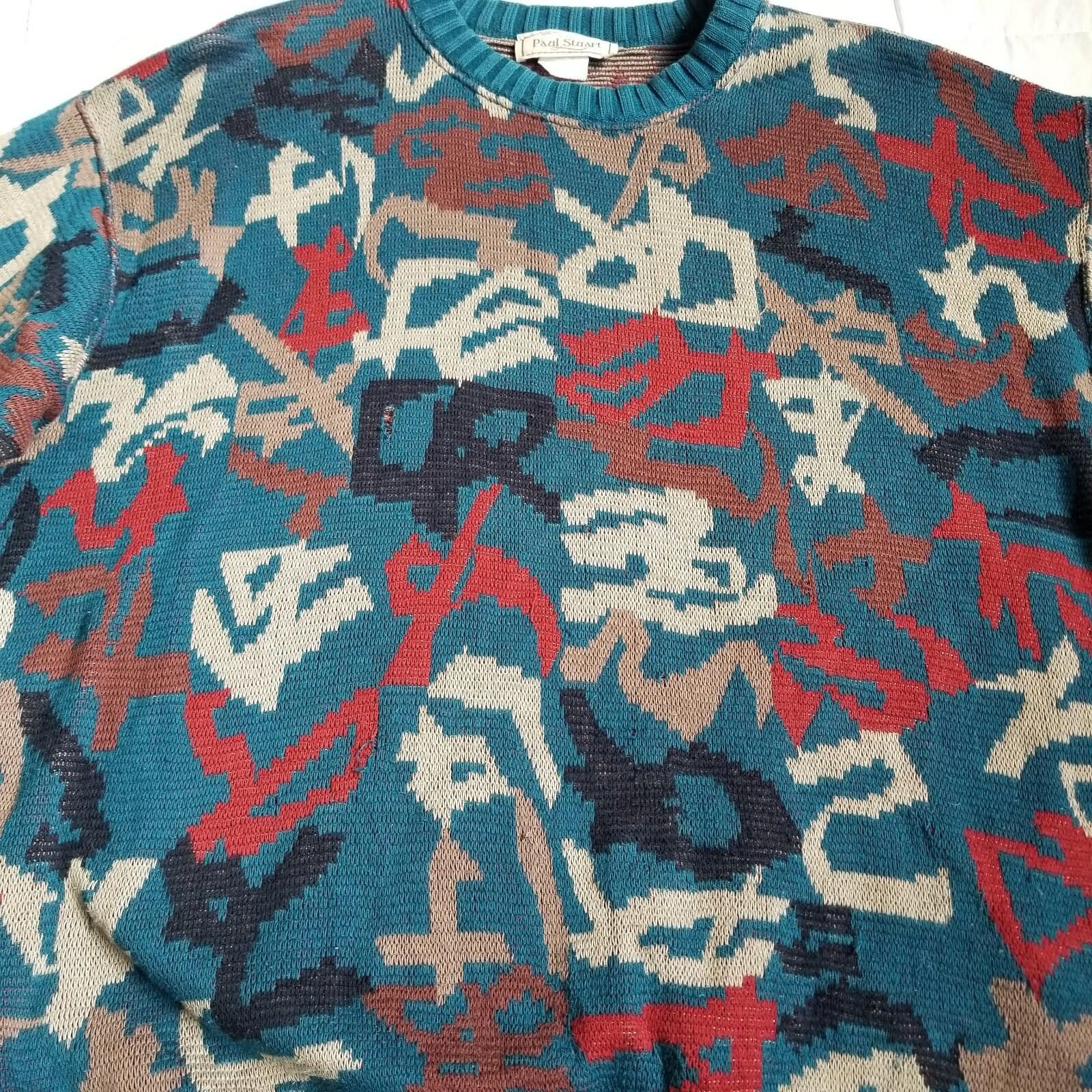 Paul Stuart Paul Stuart Pattern Sweater Large - Pre Owned - Retro Size US L / EU 52-54 / 3 - 9 Thumbnail