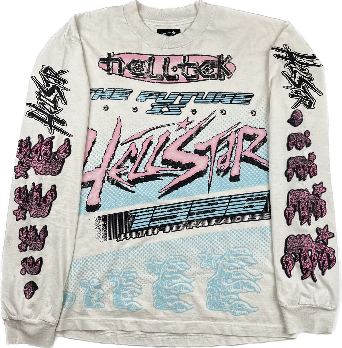 【SATIIIZ】Renser Damage Long Sleeve T-shirt IMMORTAL BIRD - SIN QUERENCIA T-SHIRT - 20 Buck Spin