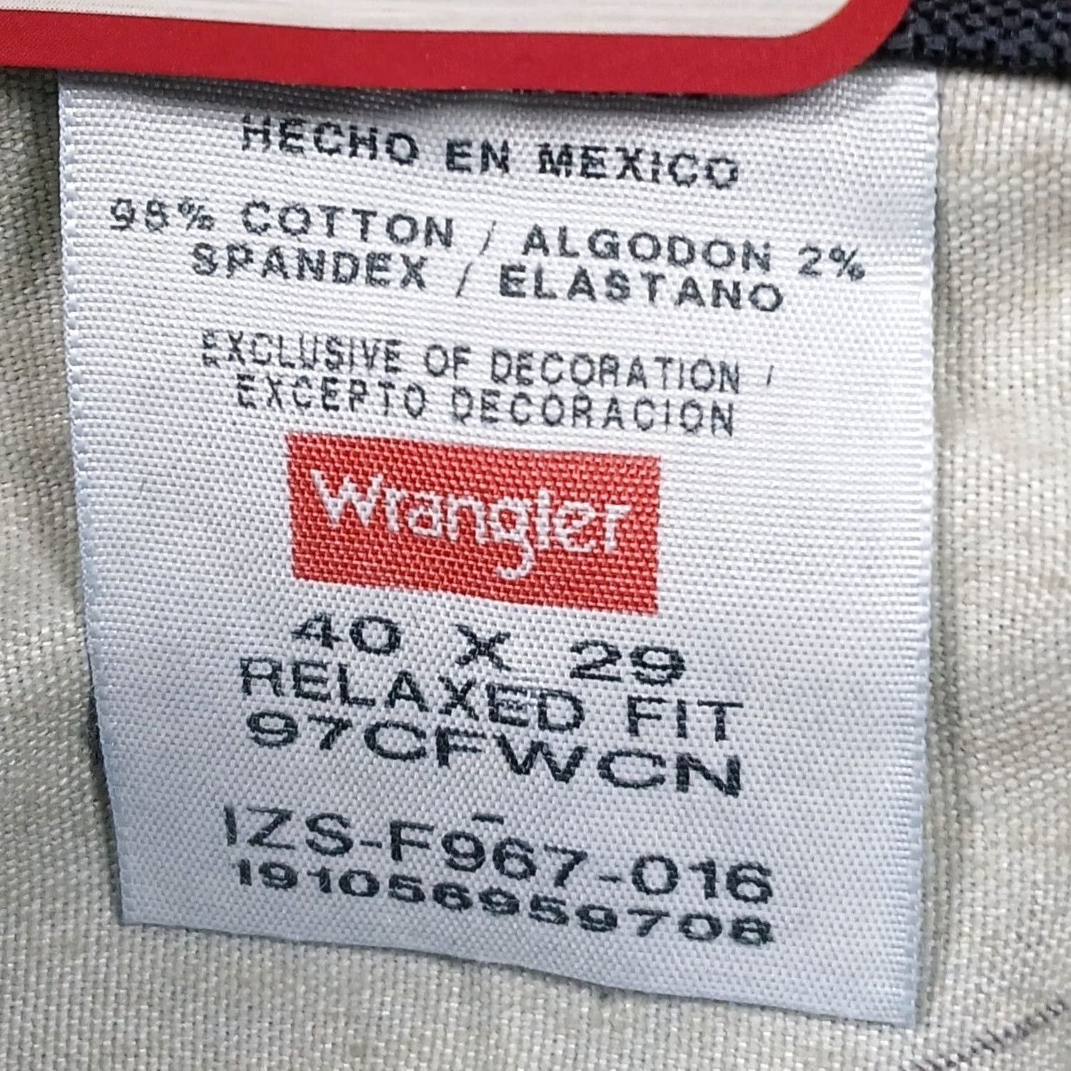 Wrangler Wrangler Relaxed Fit Jeans Men's Blue 40x29 Stretch Performance Size US 40 / EU 56 - 7 Thumbnail