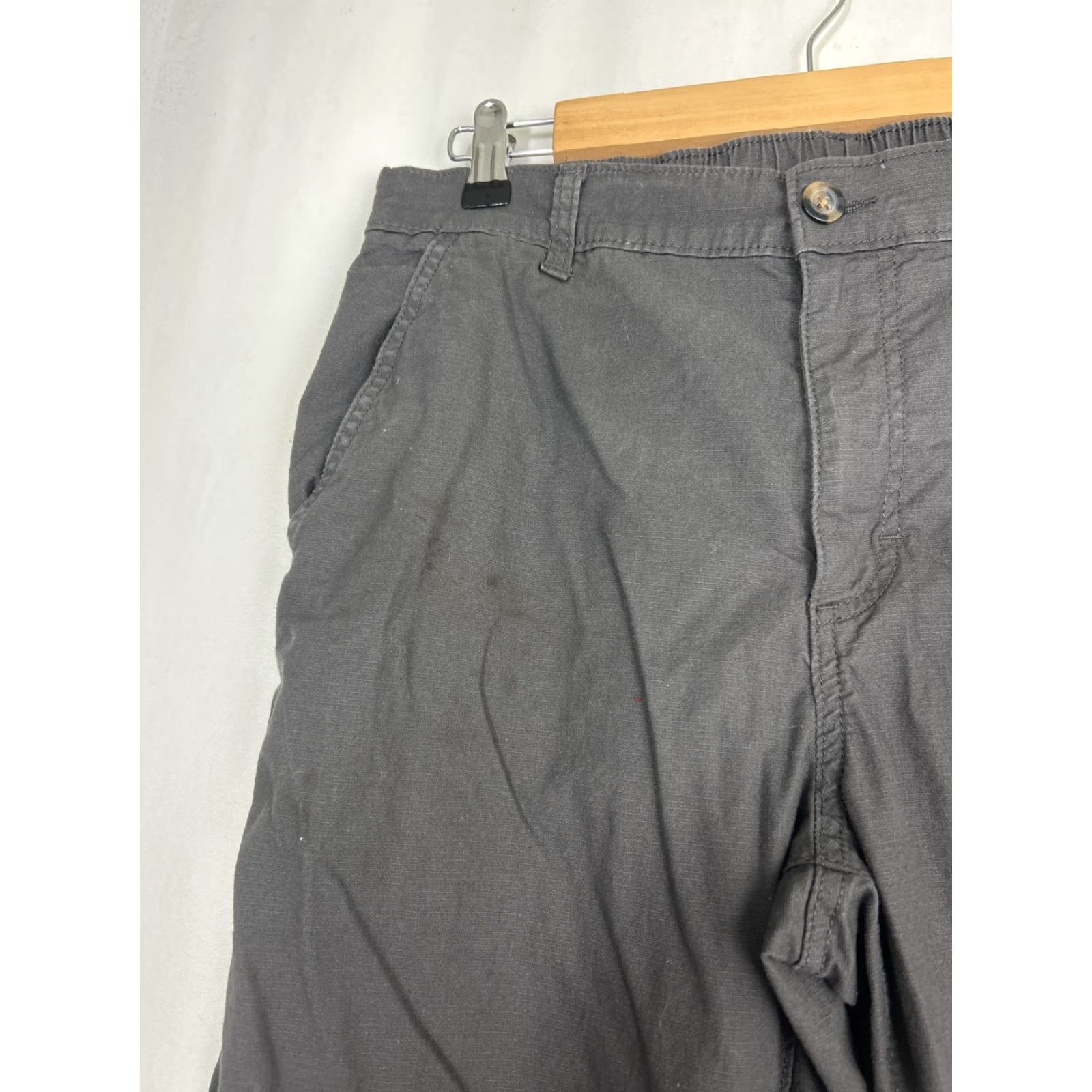 Eddie Bauer VINTAGE Eddie Bauer Pants Hiking 32x32 Gray Cotton Spandex Elastic Waist Men 32 Inseam Outdoor Stains Size US 32 / EU 48 - 7 Thumbnail