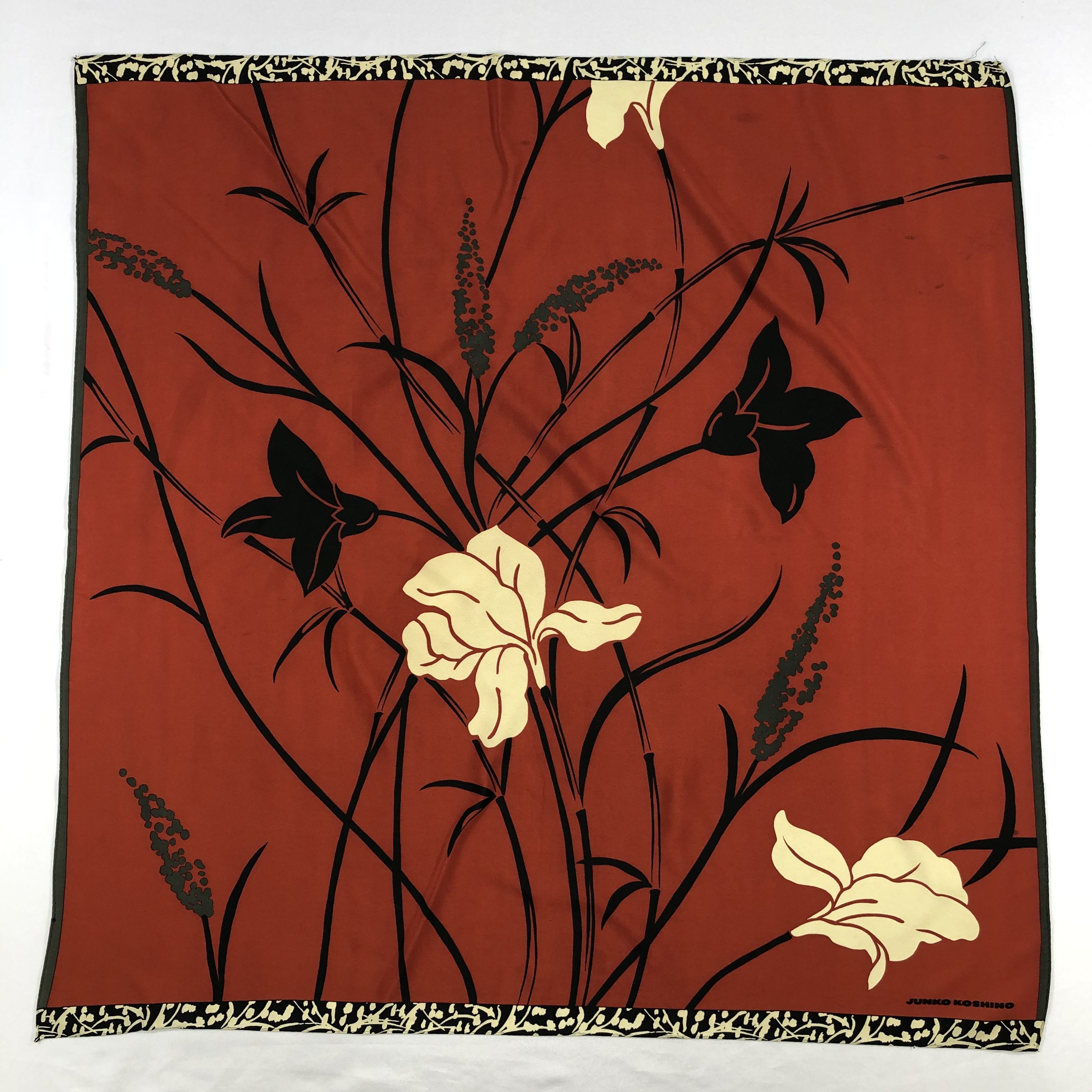Vintage Vintage Junko Koshino Silk Scarf Size ONE SIZE - 2 Thumbnail