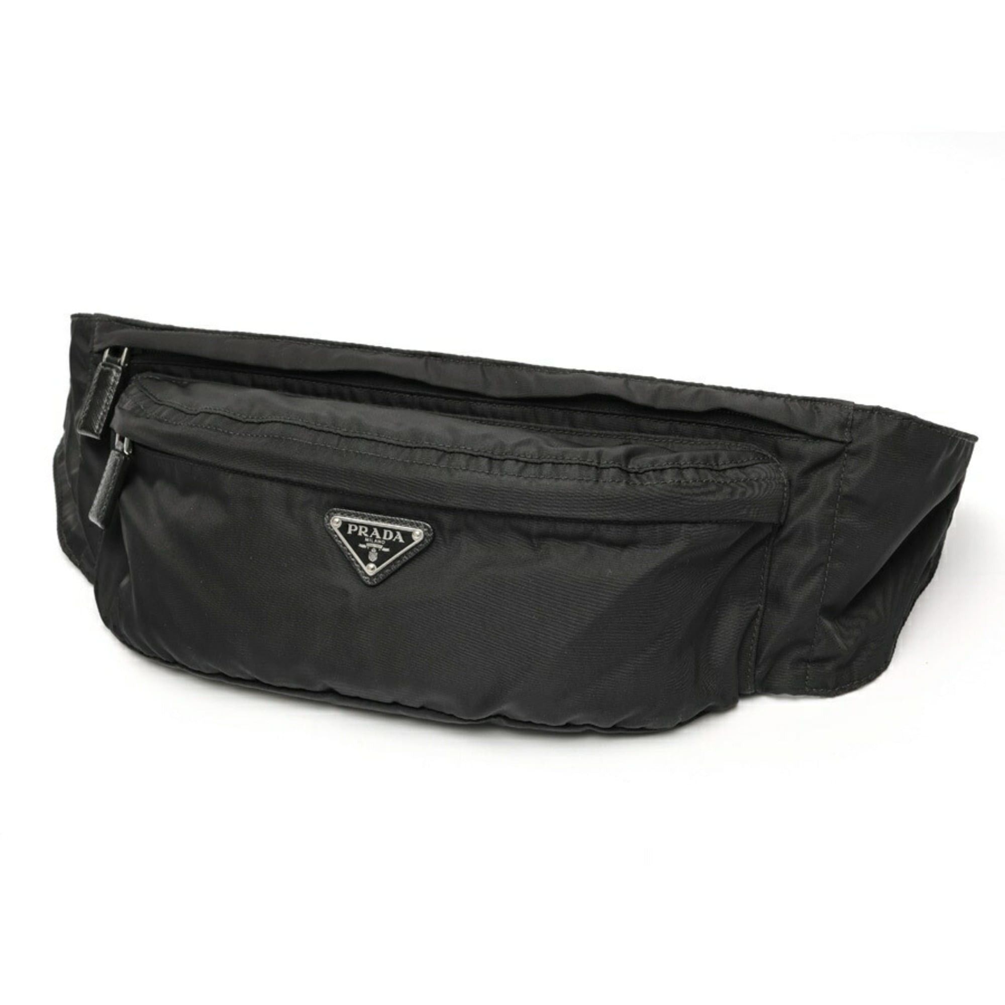 Prada PRADA Nylon Belt Bag Body 2VL132 Black E-159808 Size ONE SIZE - 1 Thumbnail