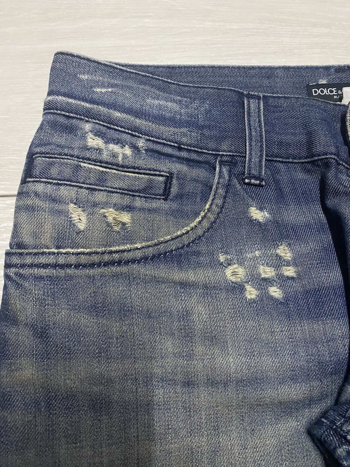 Dolce & Gabbana Vintage Dolce & Gabbana Distressed Distressed Skinny Jeans Size US 30 / EU 46 - 11 Thumbnail