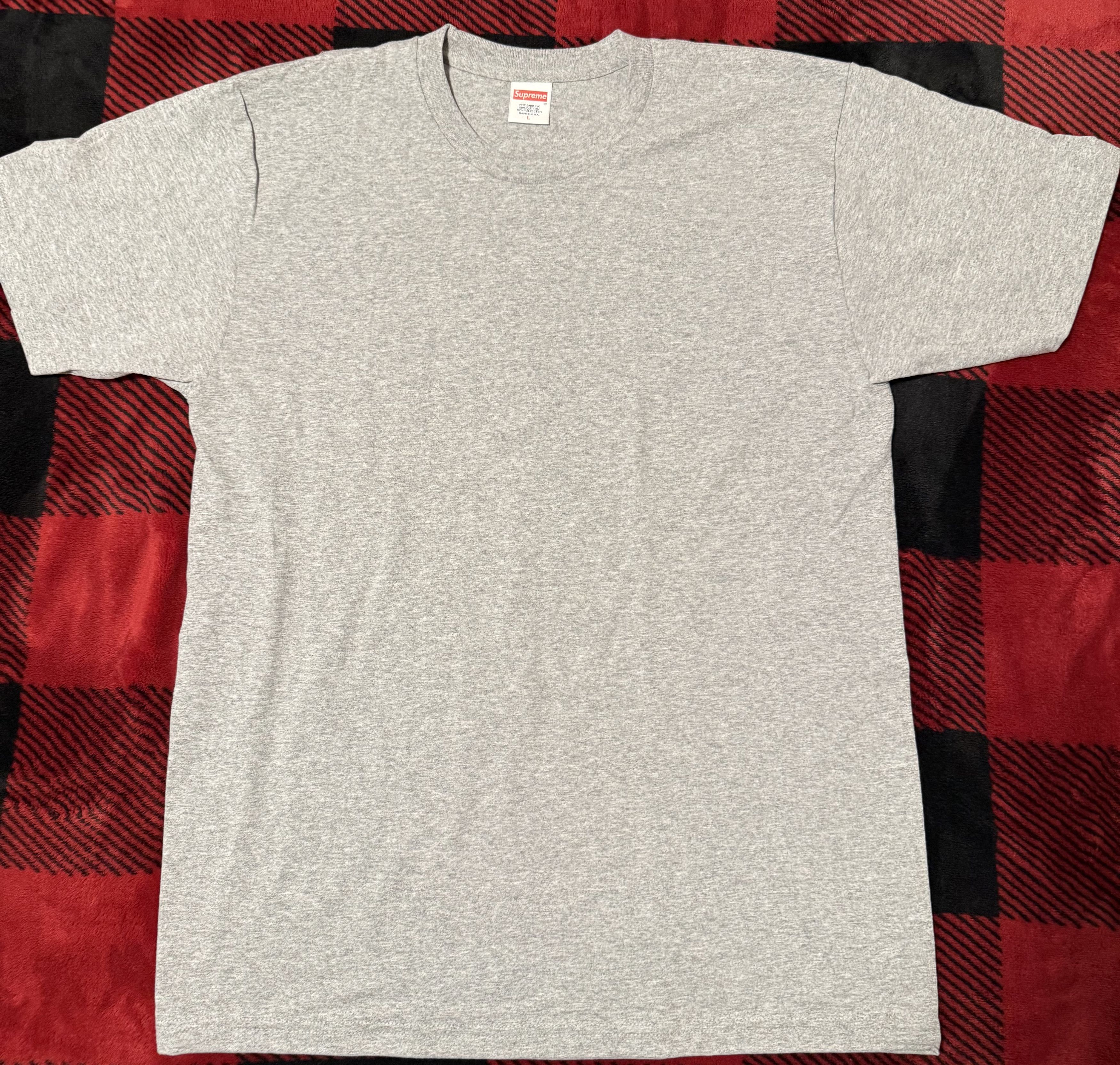 Supreme Supreme Grey Tee Size US L / EU 52-54 / 3 - 1 Thumbnail