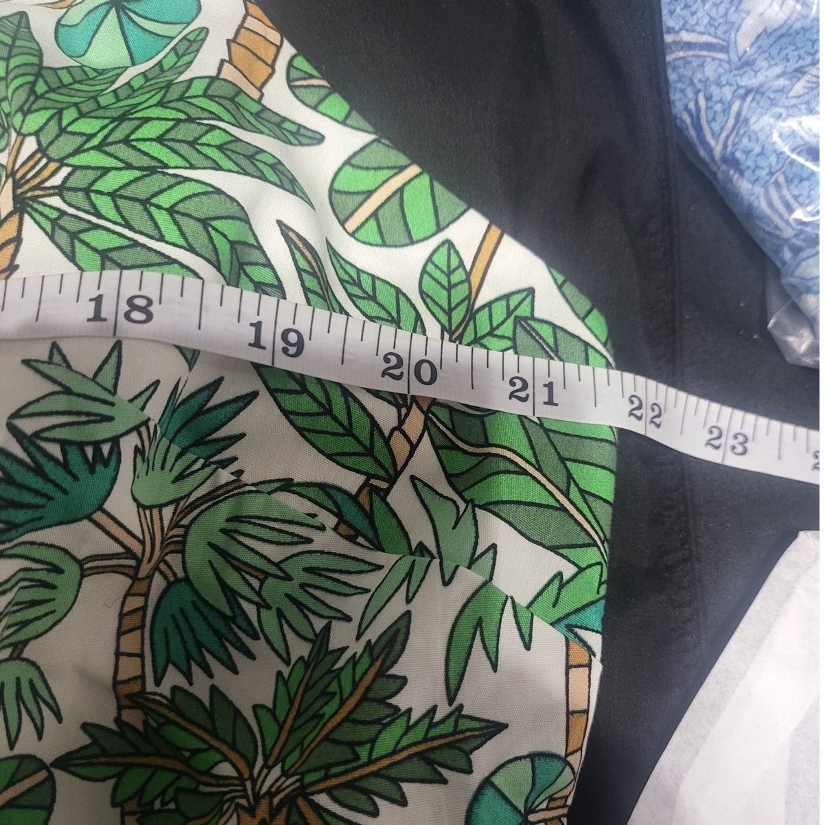 Boden Boden Smocked Waist Mini Dress White/Green Palm Trees -16-18 Size XXL / US 16-18 / IT 52-54 - 8 Thumbnail