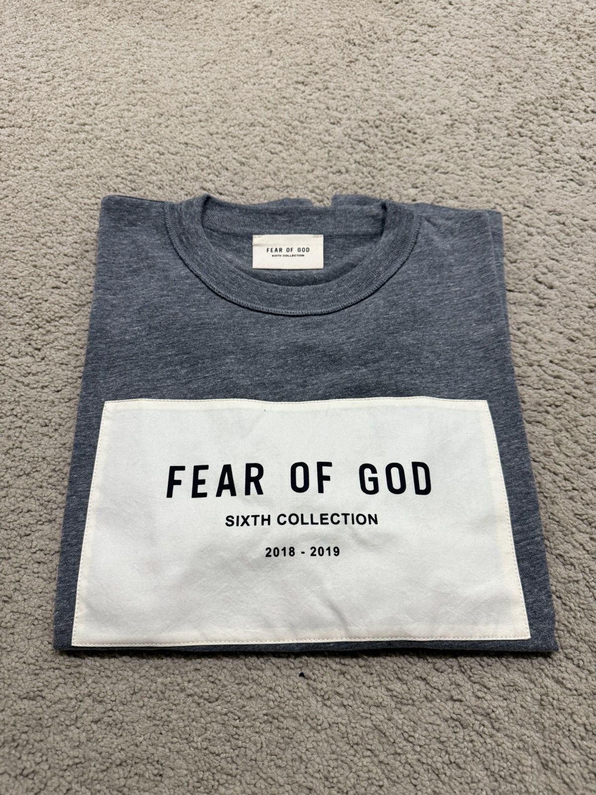 Fear of God Fear of God 6th collection gray SS shirt Size US S / EU 44-46 / 1 - 2 Thumbnail