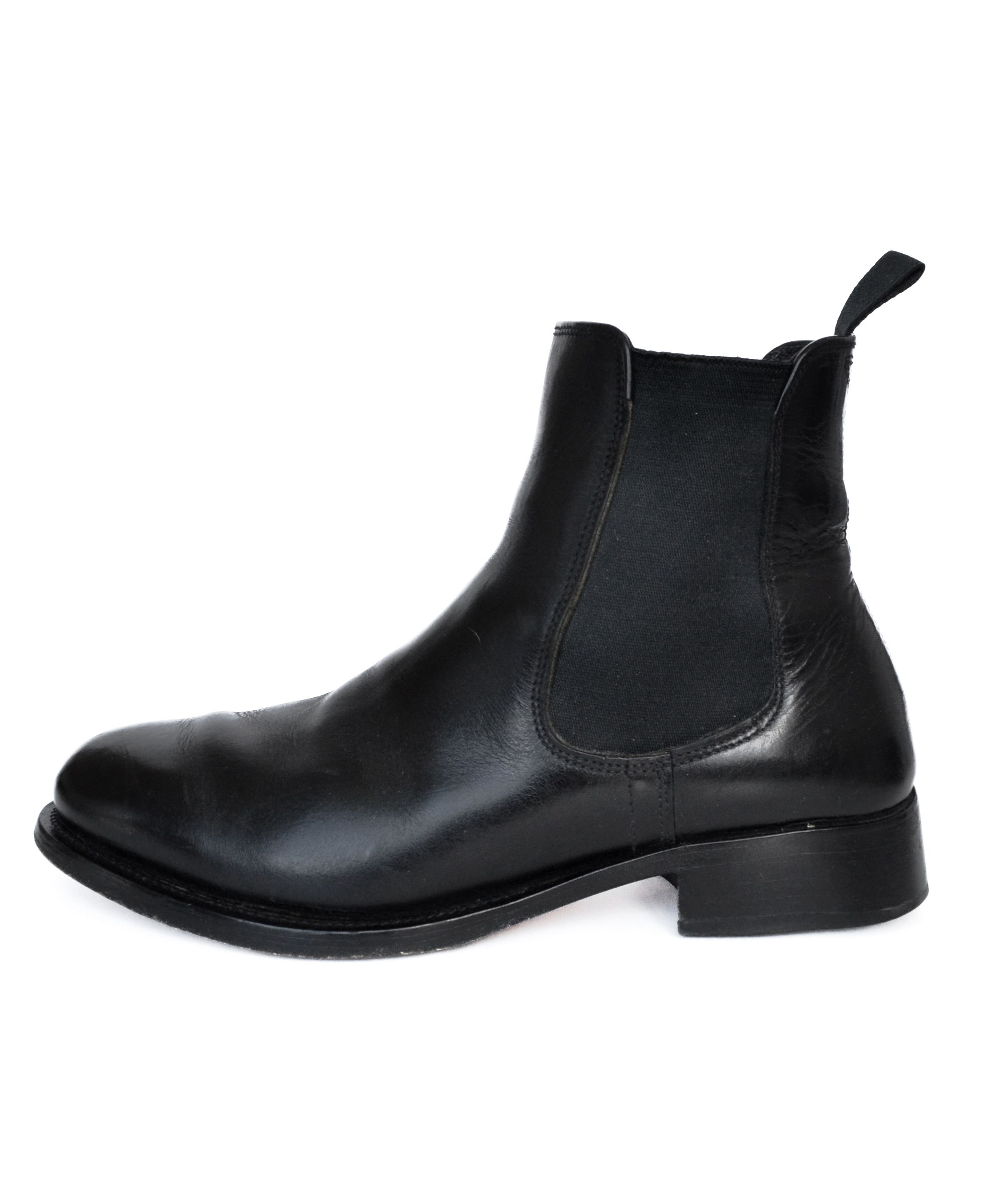 MIU MIU Boots Black Leather Chelsea Ankle Vintage PRADA