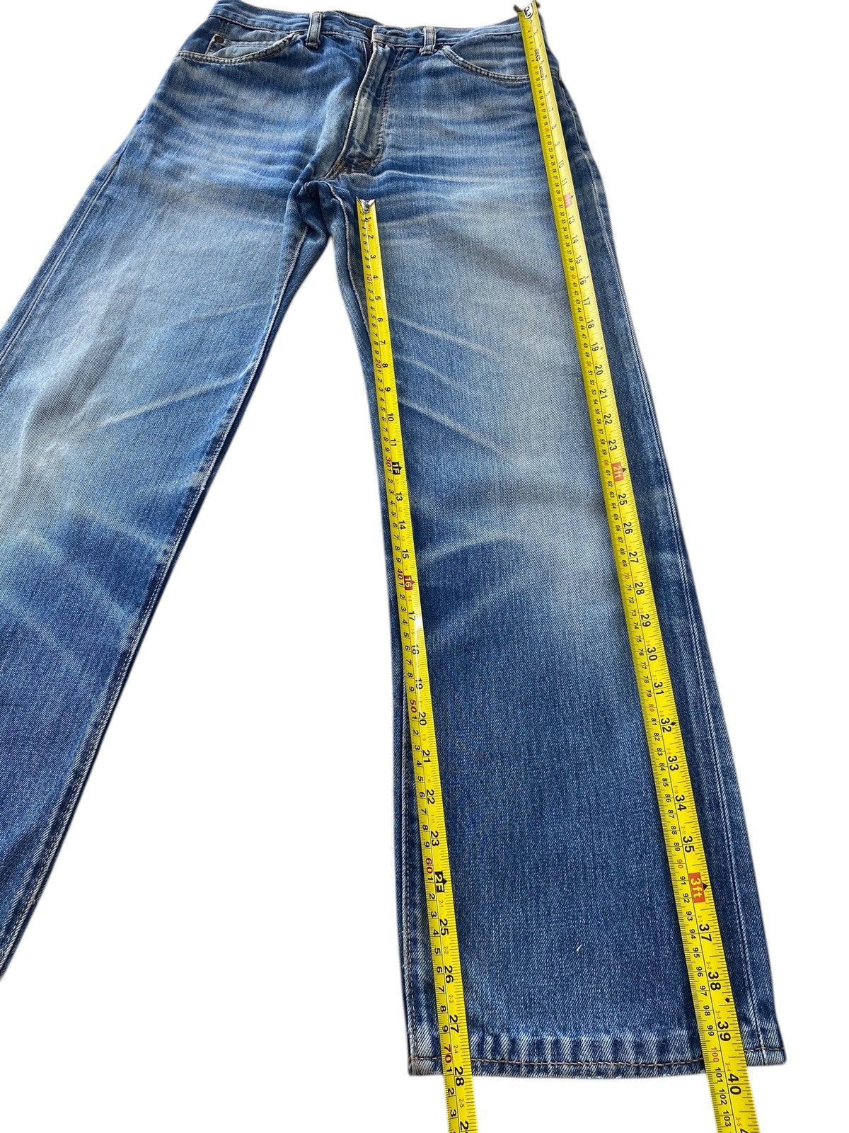 Japanese Brand Japanese Brand Light Wash Whiskered Straight Leg Jeans Size US 30 / EU 46 - 8 Thumbnail