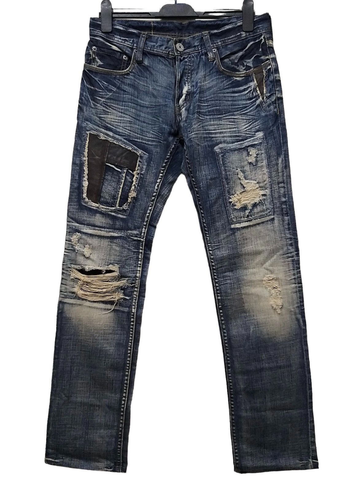 Japanese Brand SICK🔥JAPANESE DENIM DIFFERENCE RUPERT DISTRESSED JEAN Size US 32 / EU 48 - 1 Thumbnail