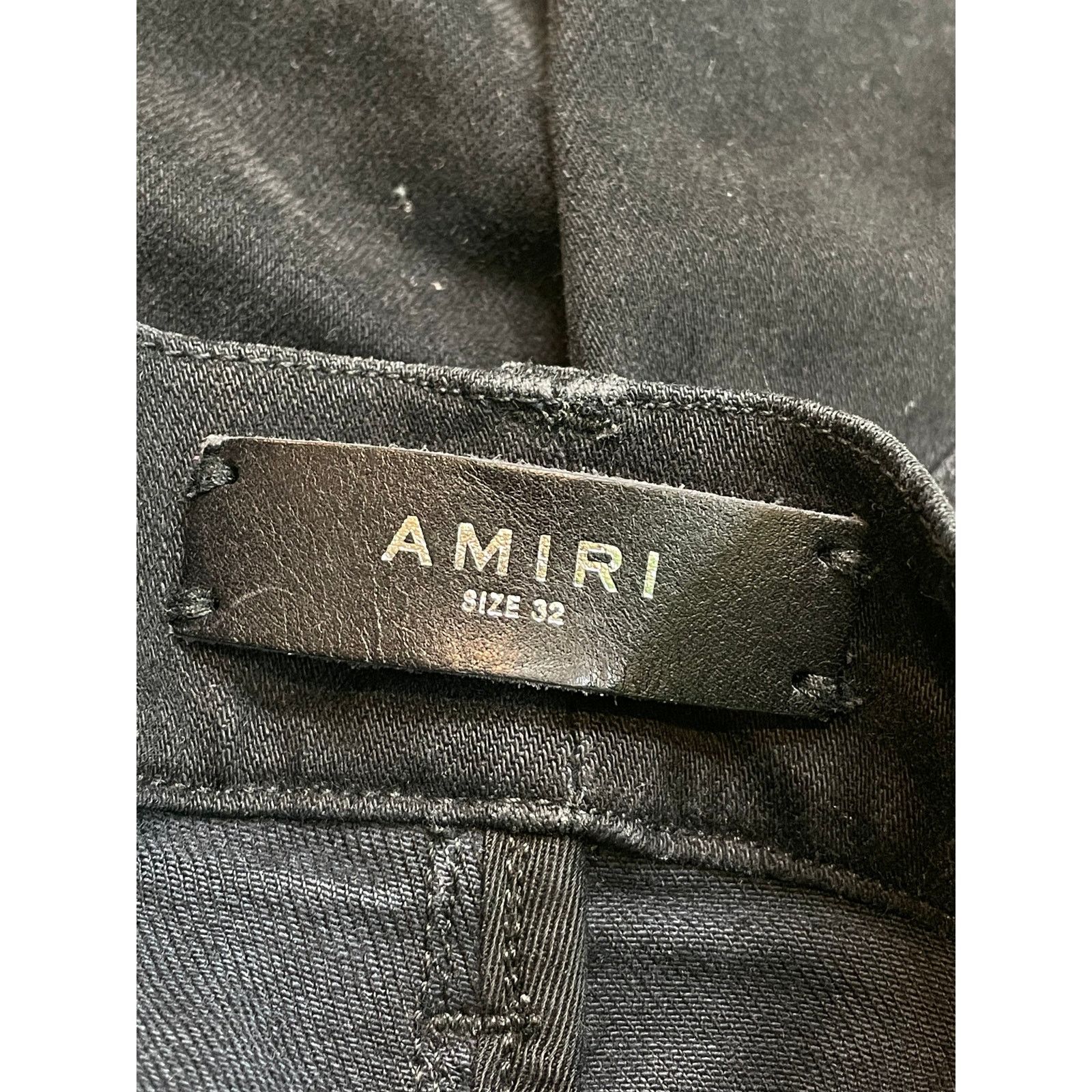 Amiri Amiri Thrasher Swan Patch Black Jeans Size US 32 / EU 48 - 5 Thumbnail