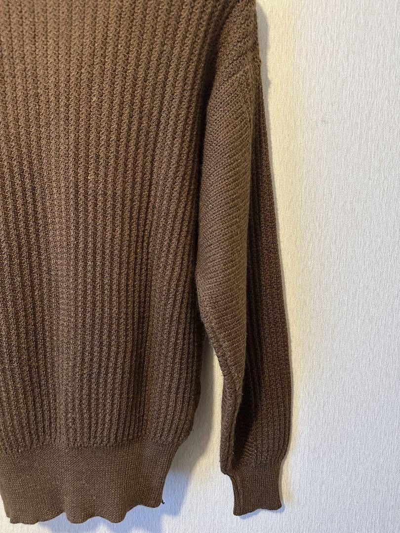 Yohji Yamamoto Yohji Yamamoto 1990s Ramie V-Neck Knit Sweater Size US M / EU 48-50 / 2 - 7 Thumbnail