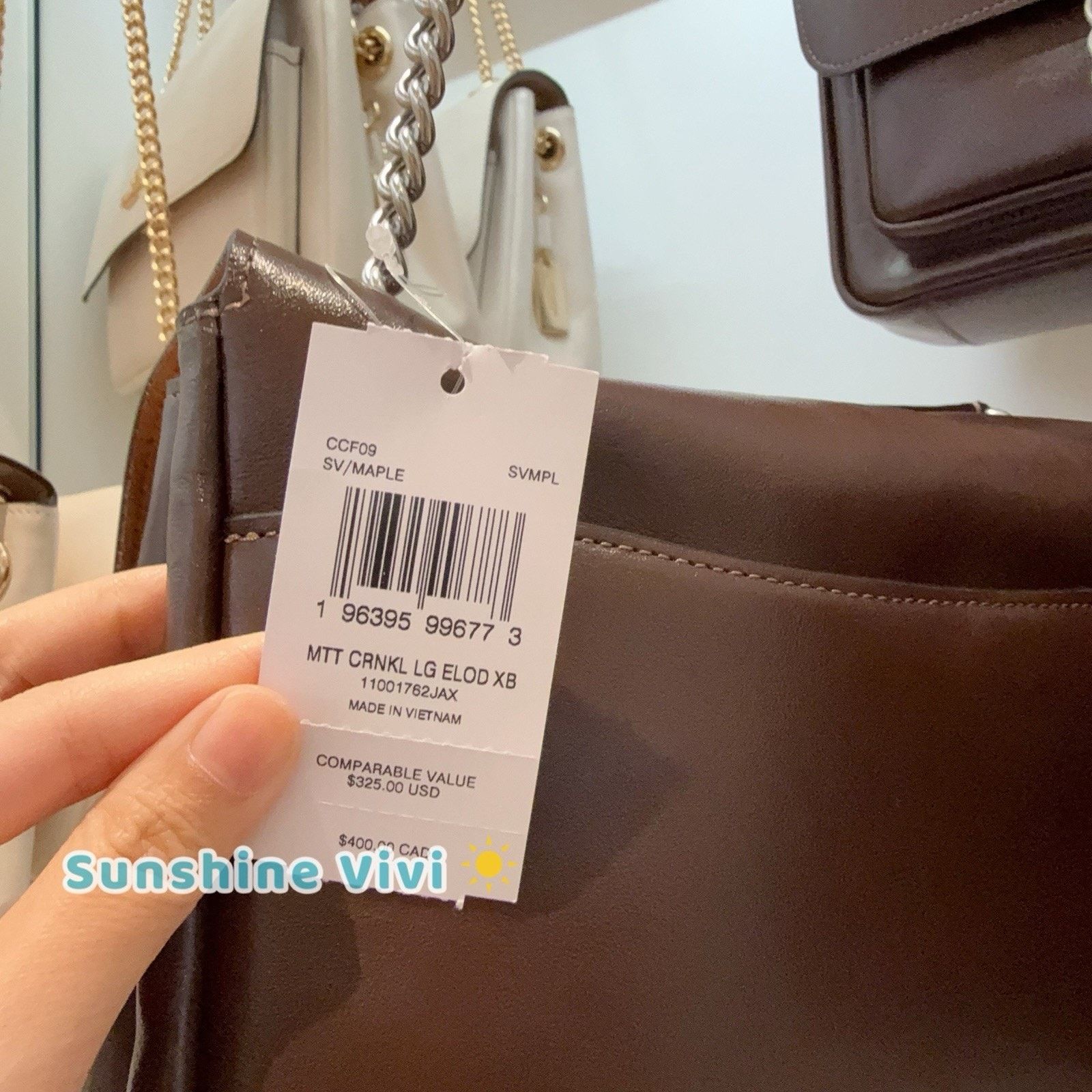 Coach NWT Coach Elodie Crossbody Bag leather CCF09 Maple Silver Size ONE SIZE - 3 Thumbnail