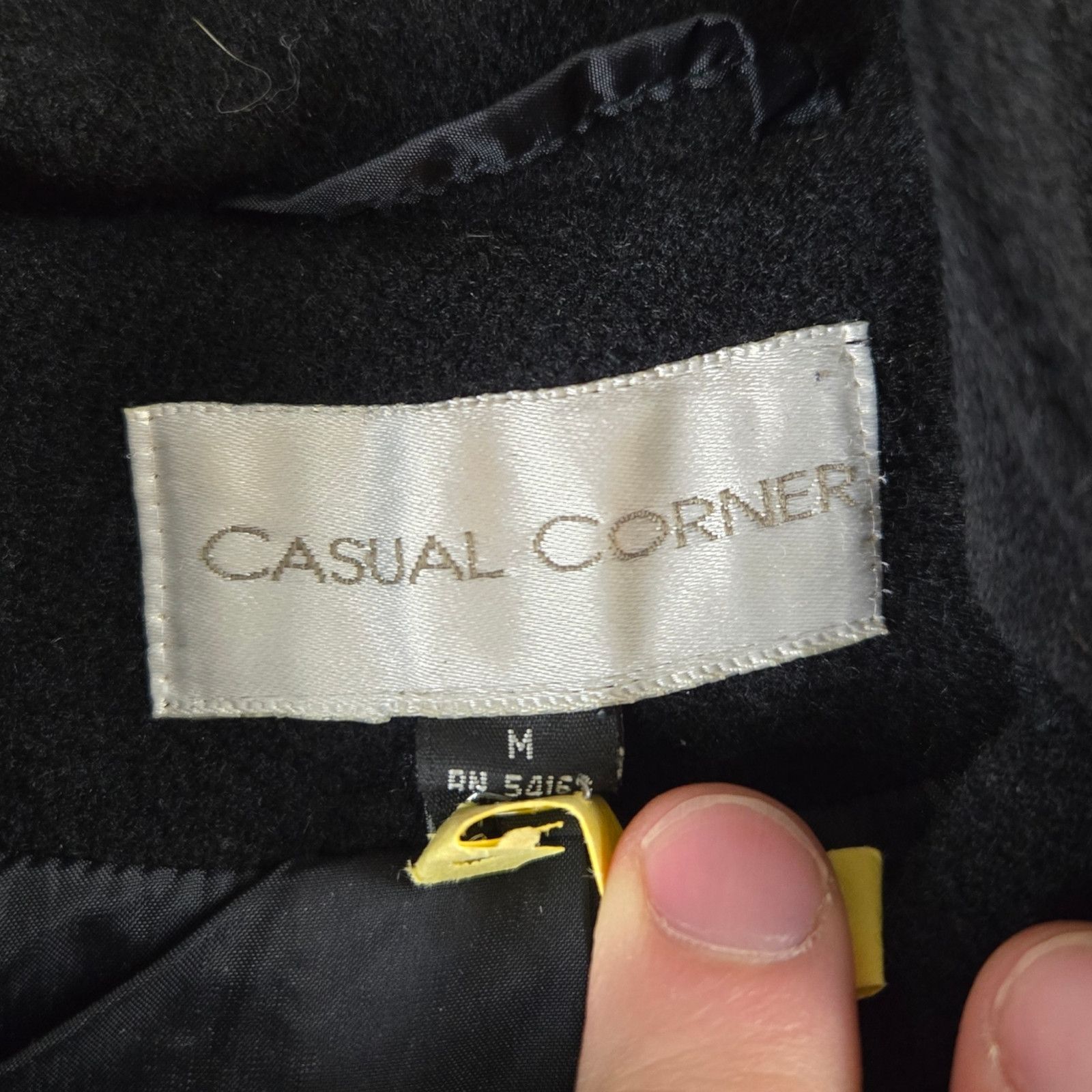 Vintage Vintage Black Wool Blend Toggle Closure Coat Size Medium Size M / US 6-8 / IT 42-44 - 8 Thumbnail